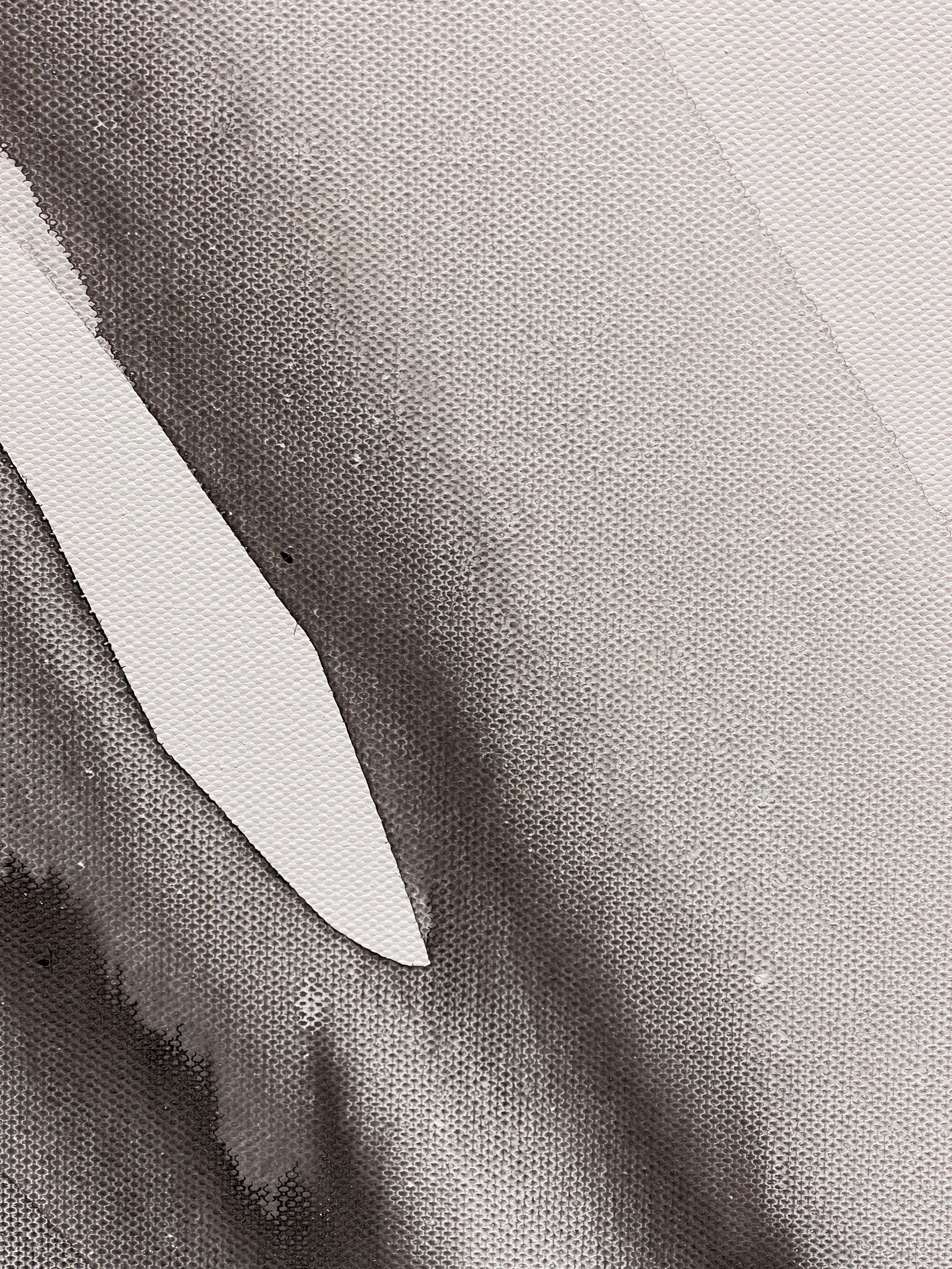 „Steep Descent“ von Sara Melzer, Abstraktes Schwarz-Weiß-Abstraktes im Angebot 3