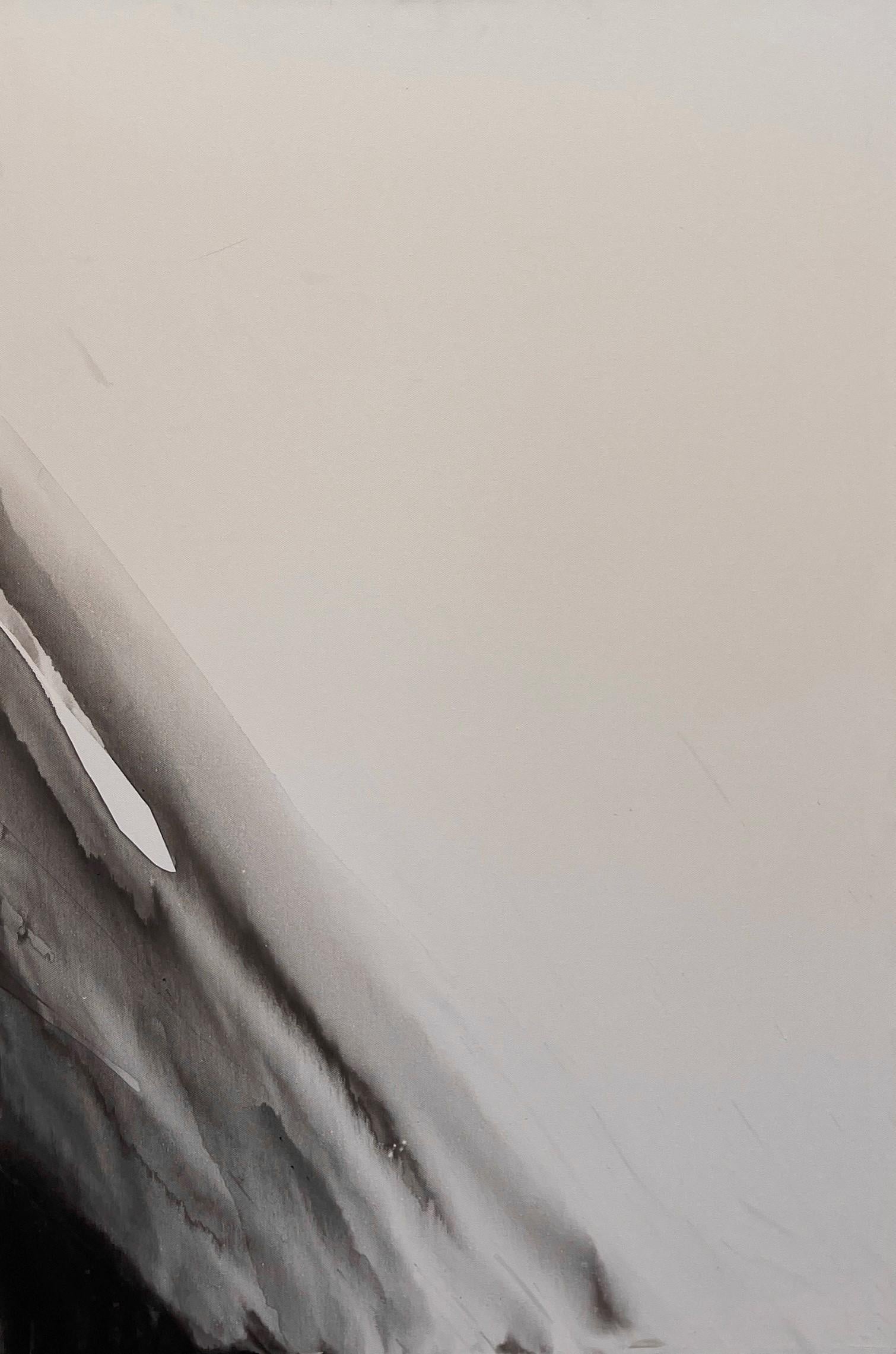 "Descenso empinado" de Sara Melzer, Abstracto en blanco y negro