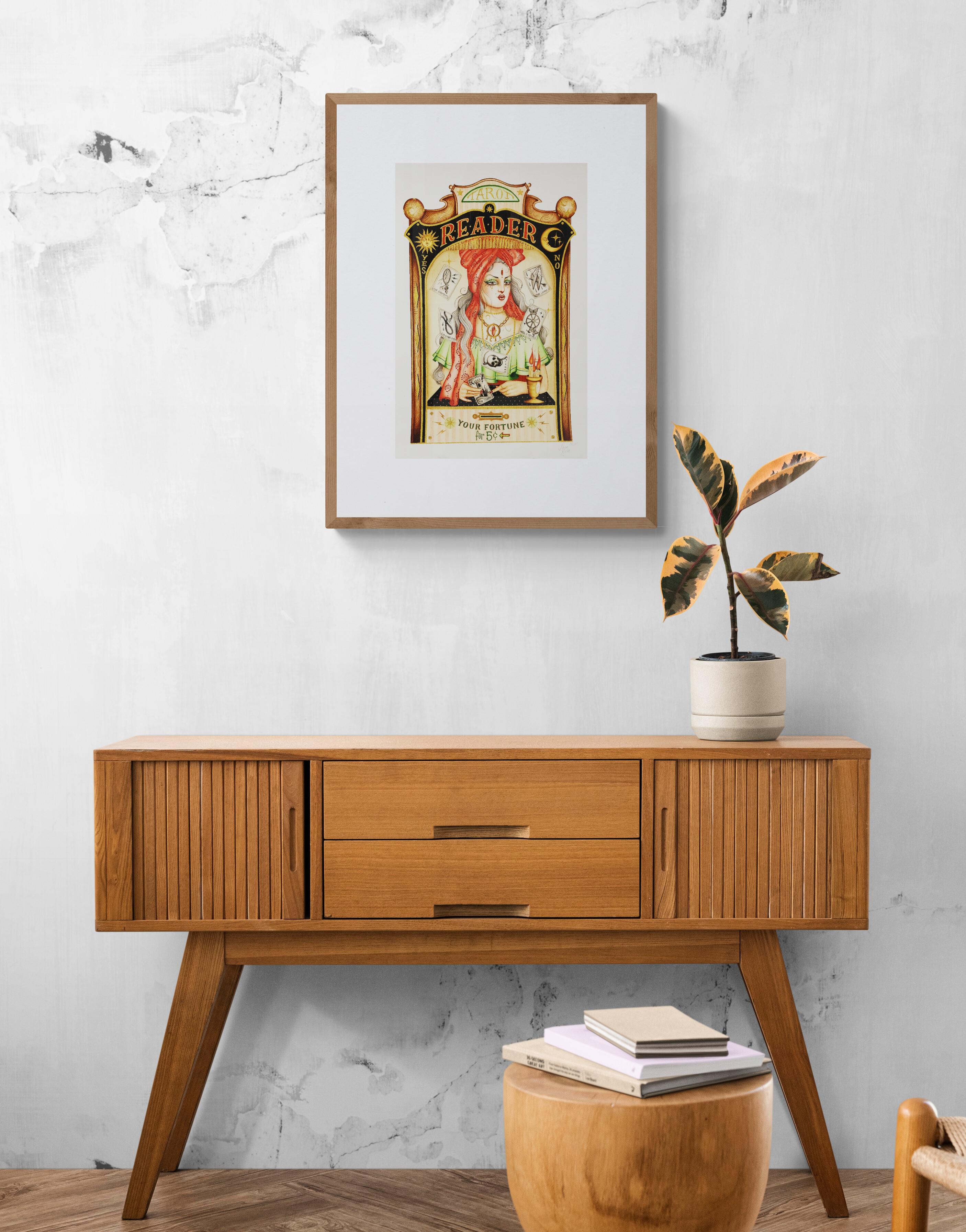 Tarot Reader (~50% OFF LIST PRICE - LIMITED TIME ONLY) - Print by Sara Rosa Corazon