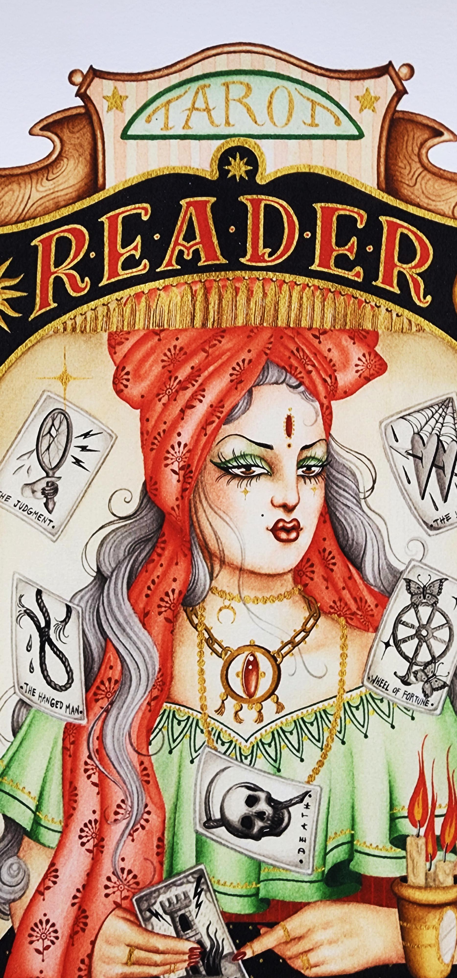 Tarot Reader (~50% OFF LIST PRICE - LIMITED TIME ONLY) - Modern Print by Sara Rosa Corazon