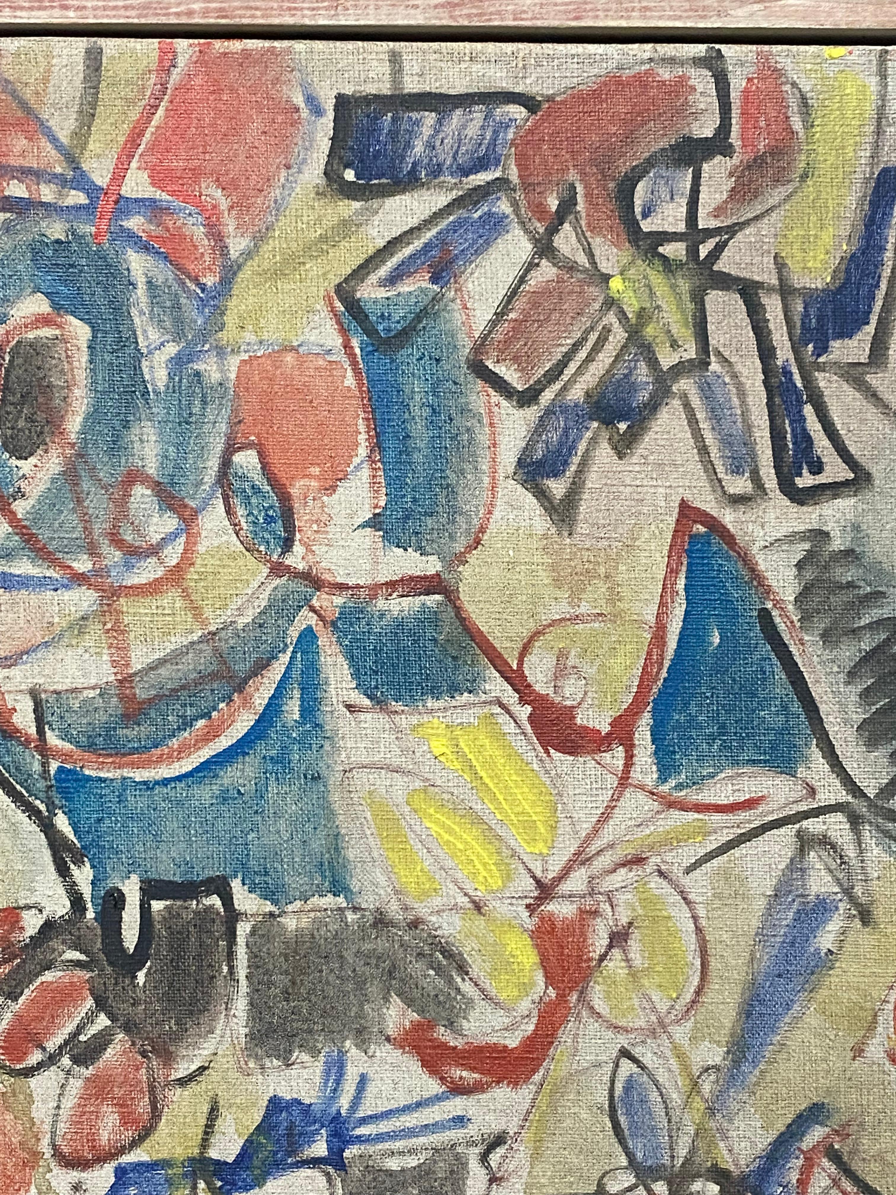 Sara Skolnik: „Flight of Fancy“, abstraktes expressionistisches Gemälde, 1960er Jahre im Angebot 4