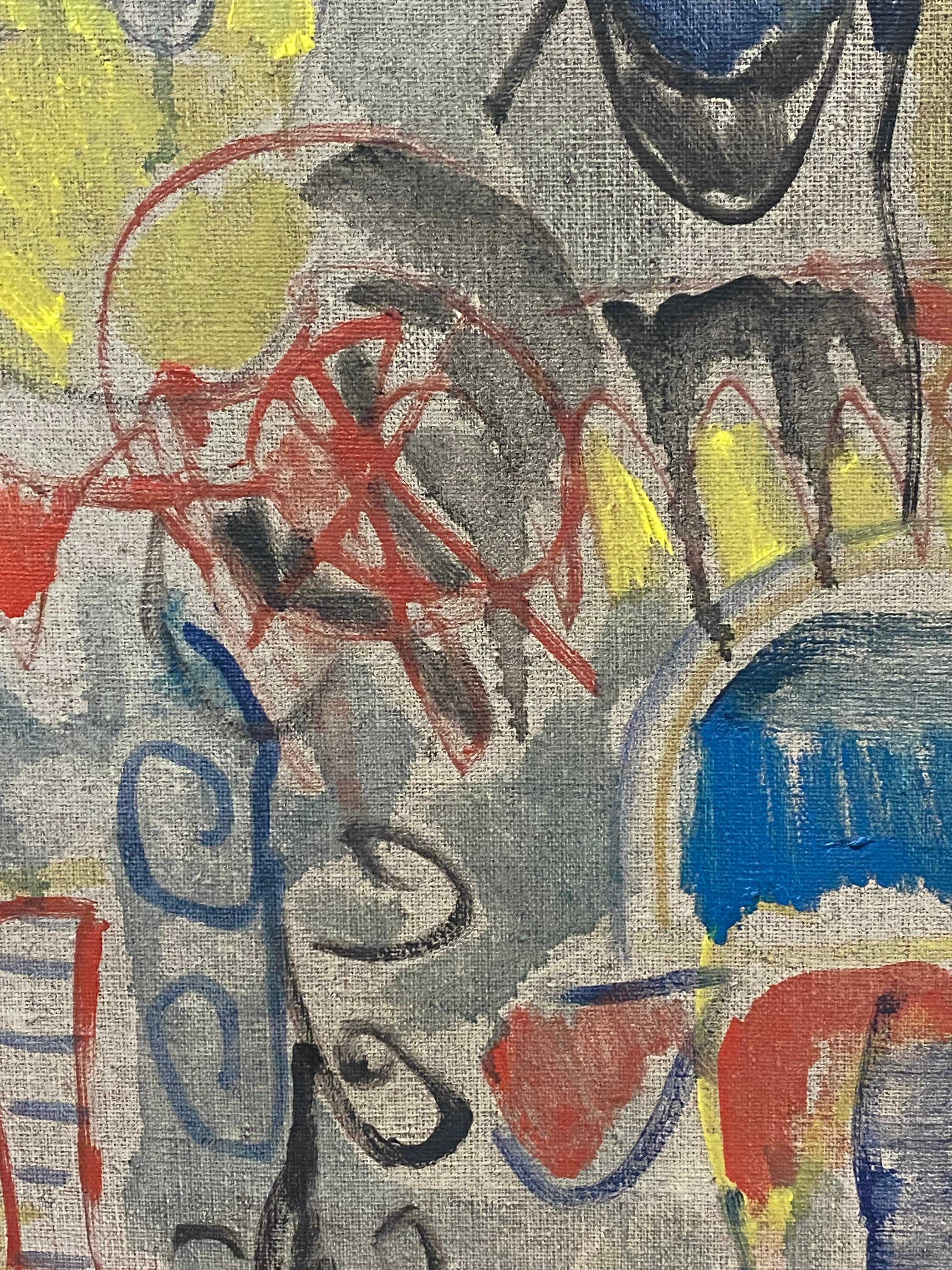 Sara Skolnik: „Flight of Fancy“, abstraktes expressionistisches Gemälde, 1960er Jahre im Angebot 5