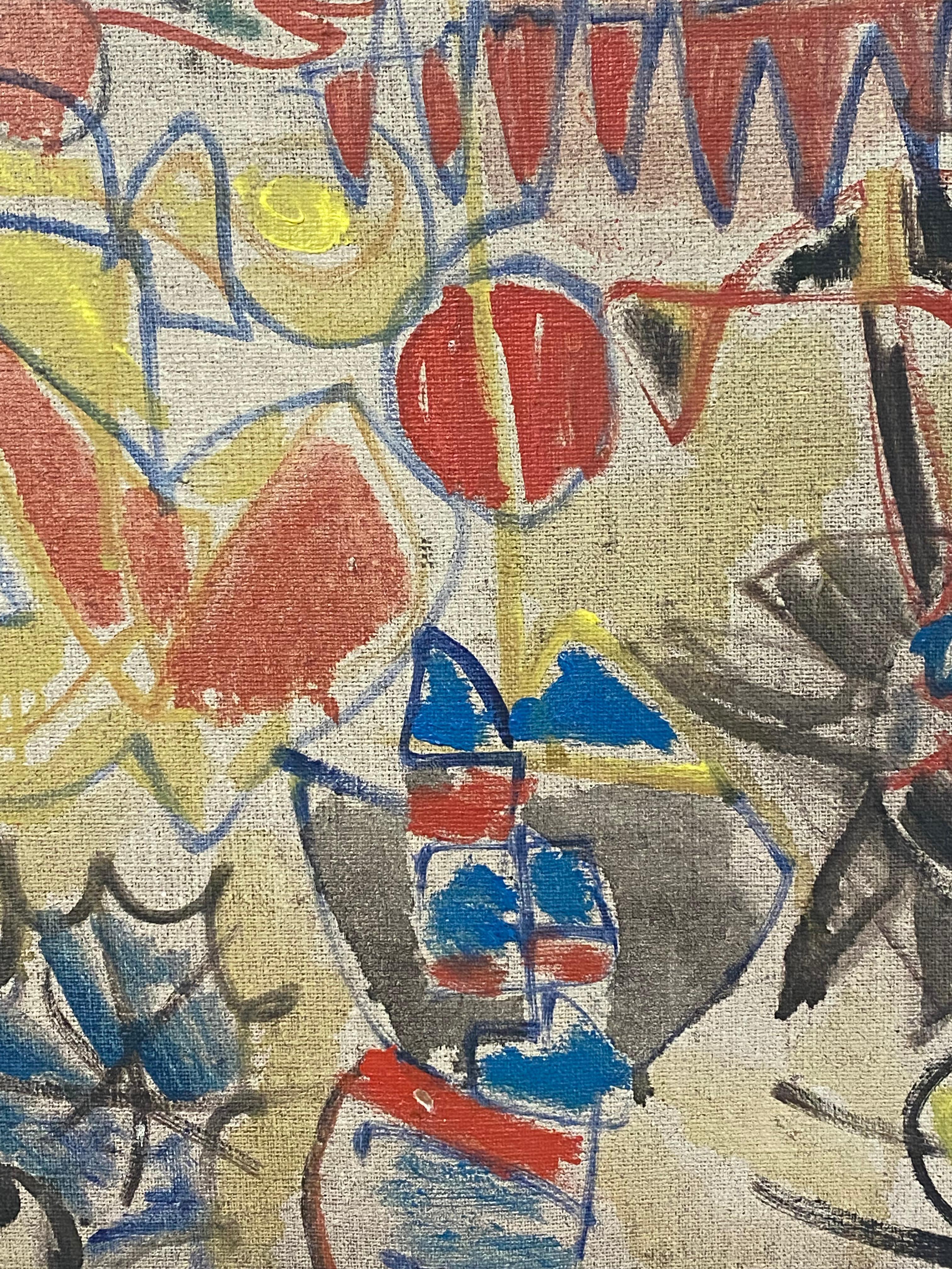 Sara Skolnik: „Flight of Fancy“, abstraktes expressionistisches Gemälde, 1960er Jahre im Angebot 6
