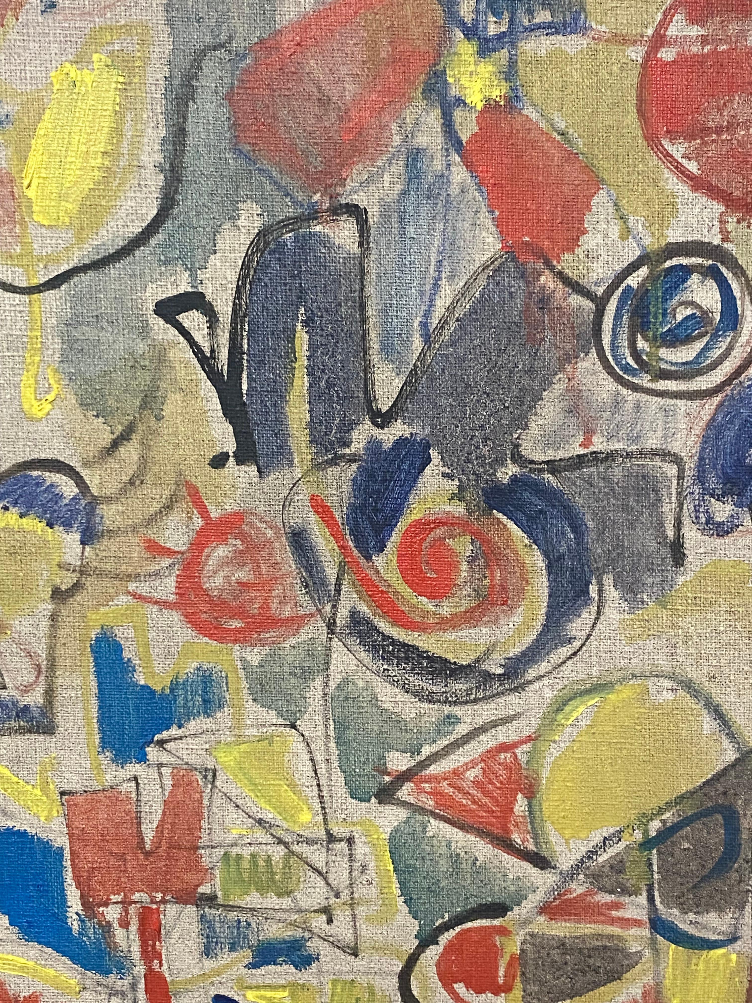 Sara Skolnik: „Flight of Fancy“, abstraktes expressionistisches Gemälde, 1960er Jahre im Angebot 7