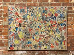 Sara Skolnik 1960s 'Flight of Fancy' Abstract Expressionist Painting