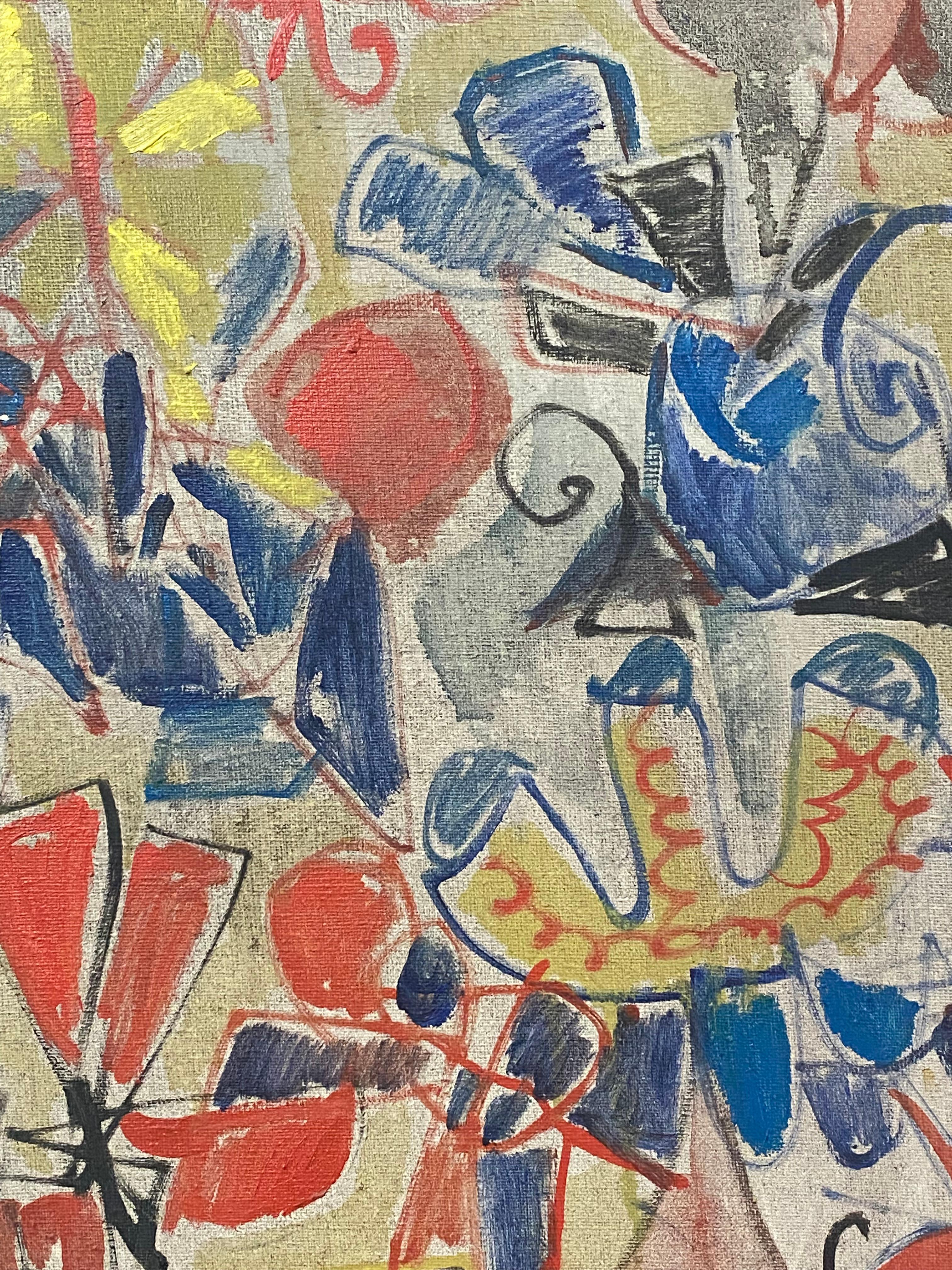 Sara Skolnik: „Flight of Fancy“, abstraktes expressionistisches Gemälde, 1960er Jahre im Angebot 1