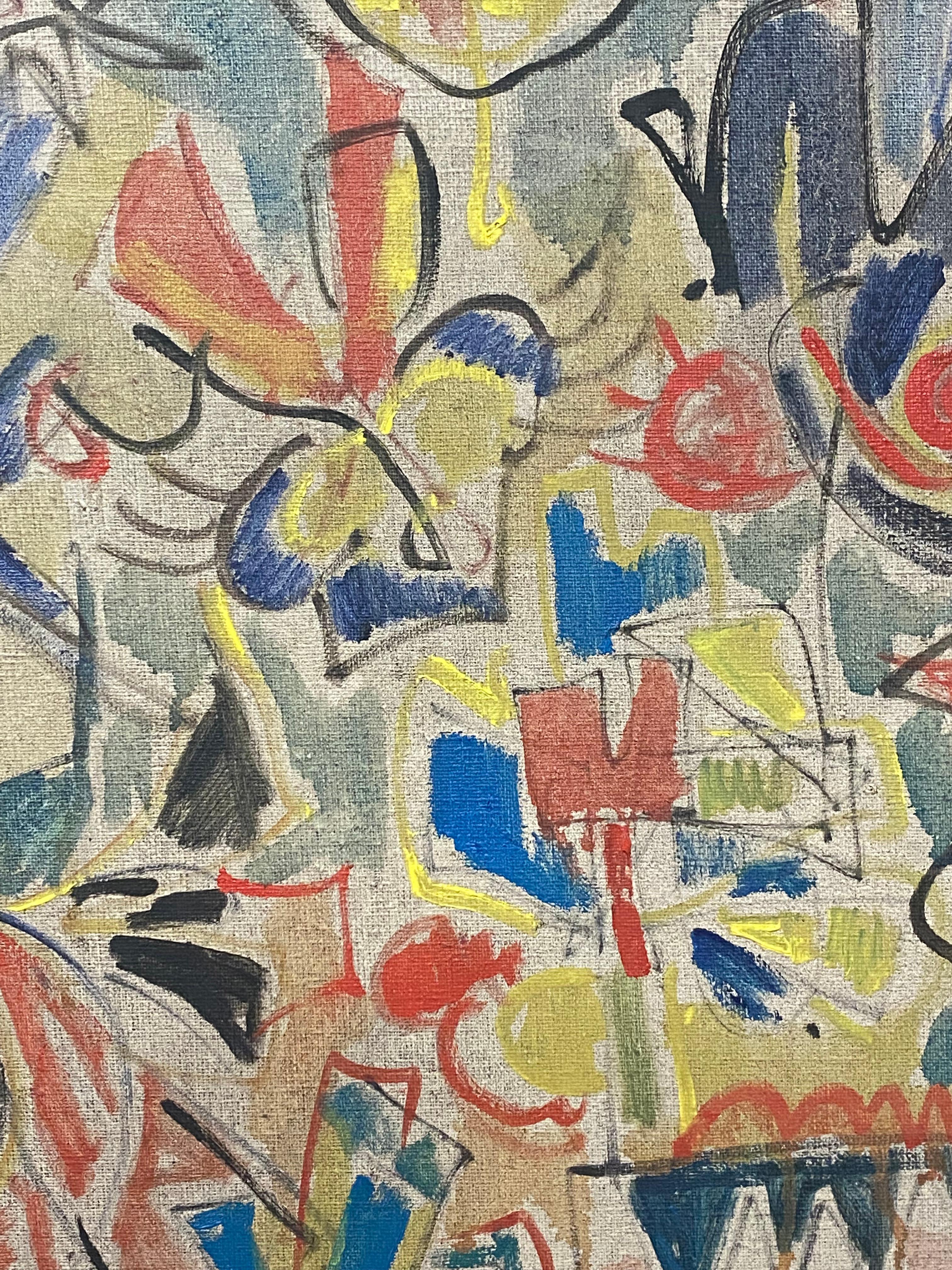 Sara Skolnik: „Flight of Fancy“, abstraktes expressionistisches Gemälde, 1960er Jahre im Angebot 2