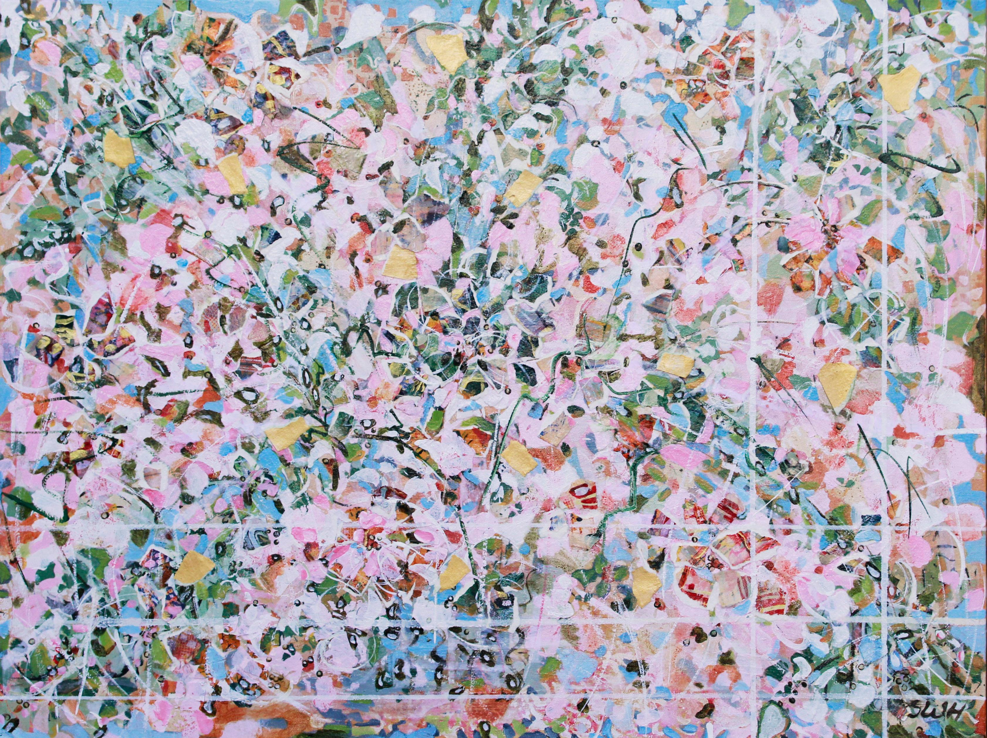 Looking Up - Abstract Mixed Media Art by Sara Ware Howsam