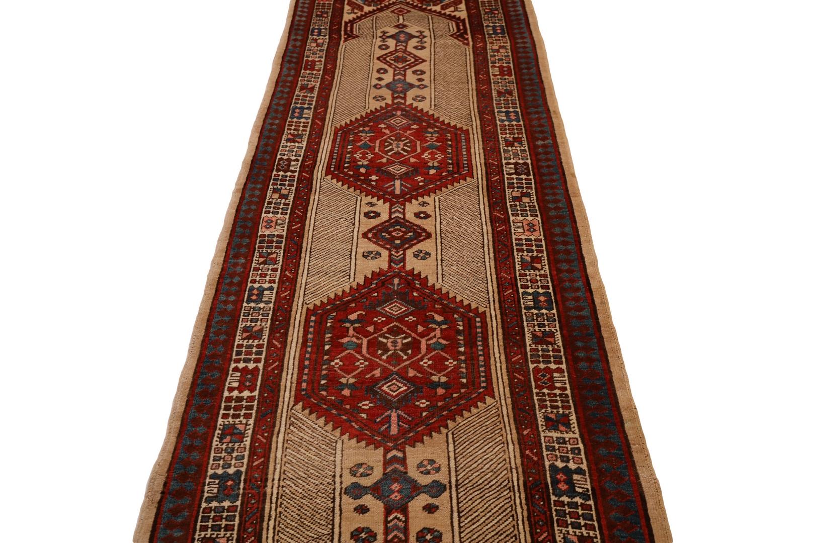 Hand-Knotted Sarab Antique Runner - 3'2