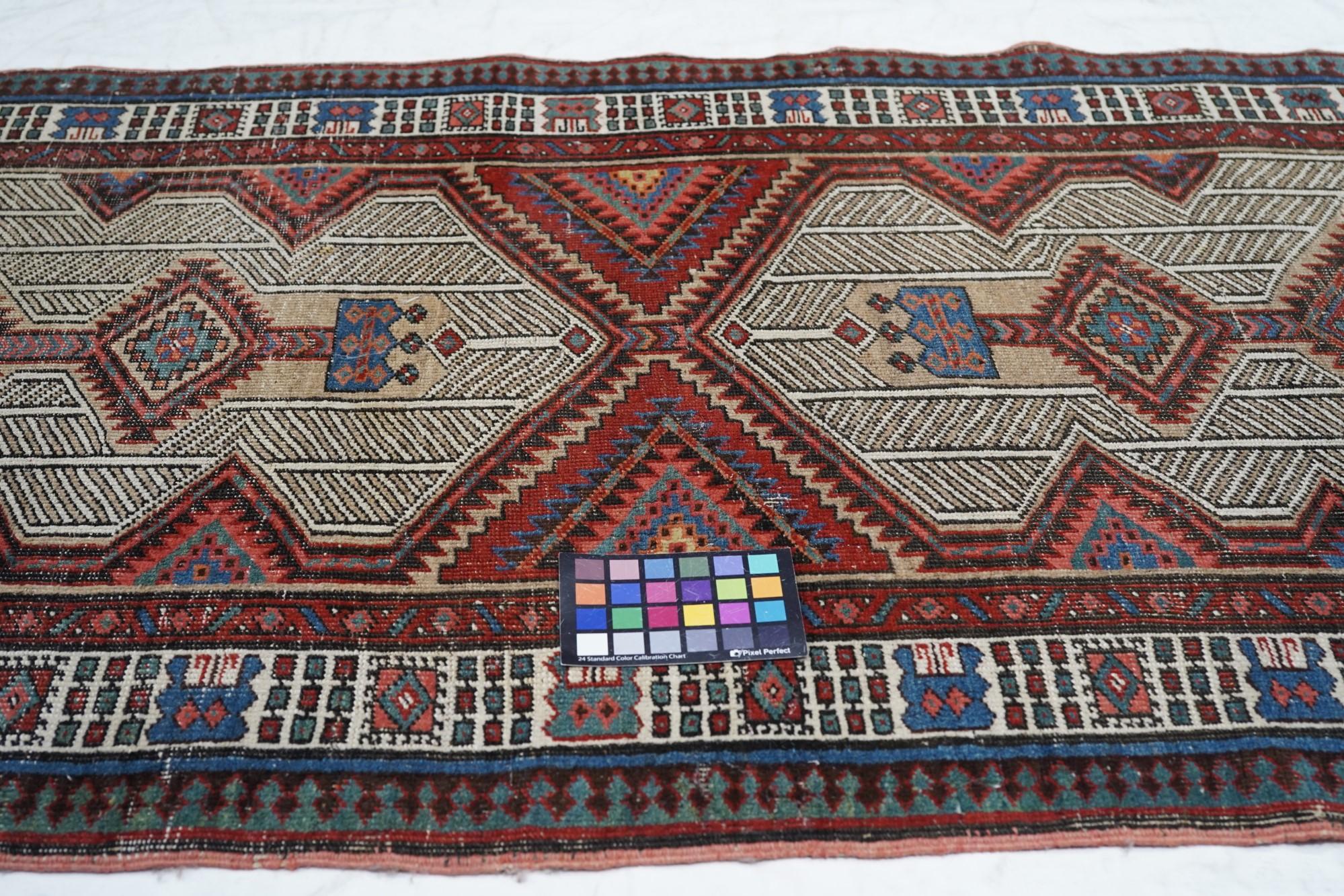Antique Sarab Runner 3'2'' x 10'8'' For Sale 4