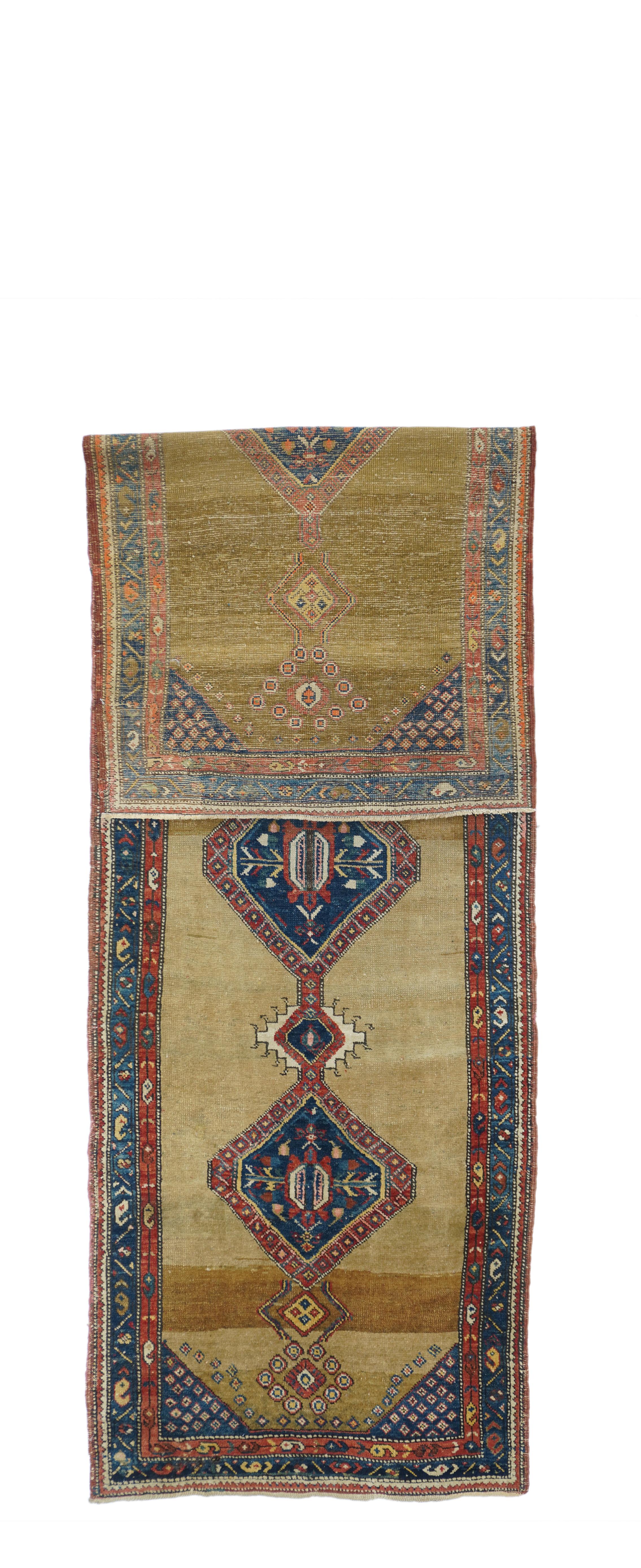 Antique Sarab Rug 3'6'' x 11'4''.