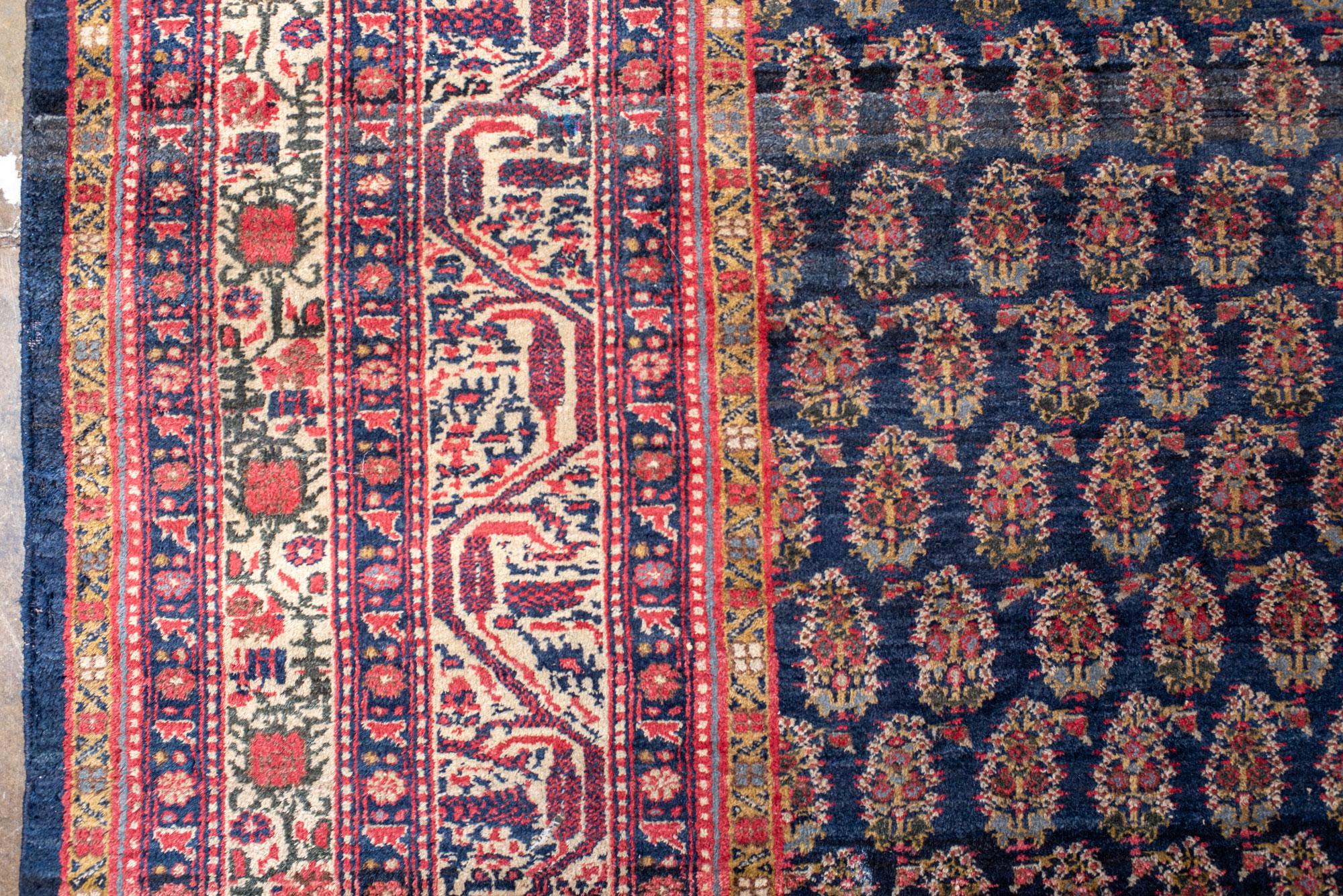 Saraband Carpet with Boteh Pattern In Good Condition For Sale In New York, NY