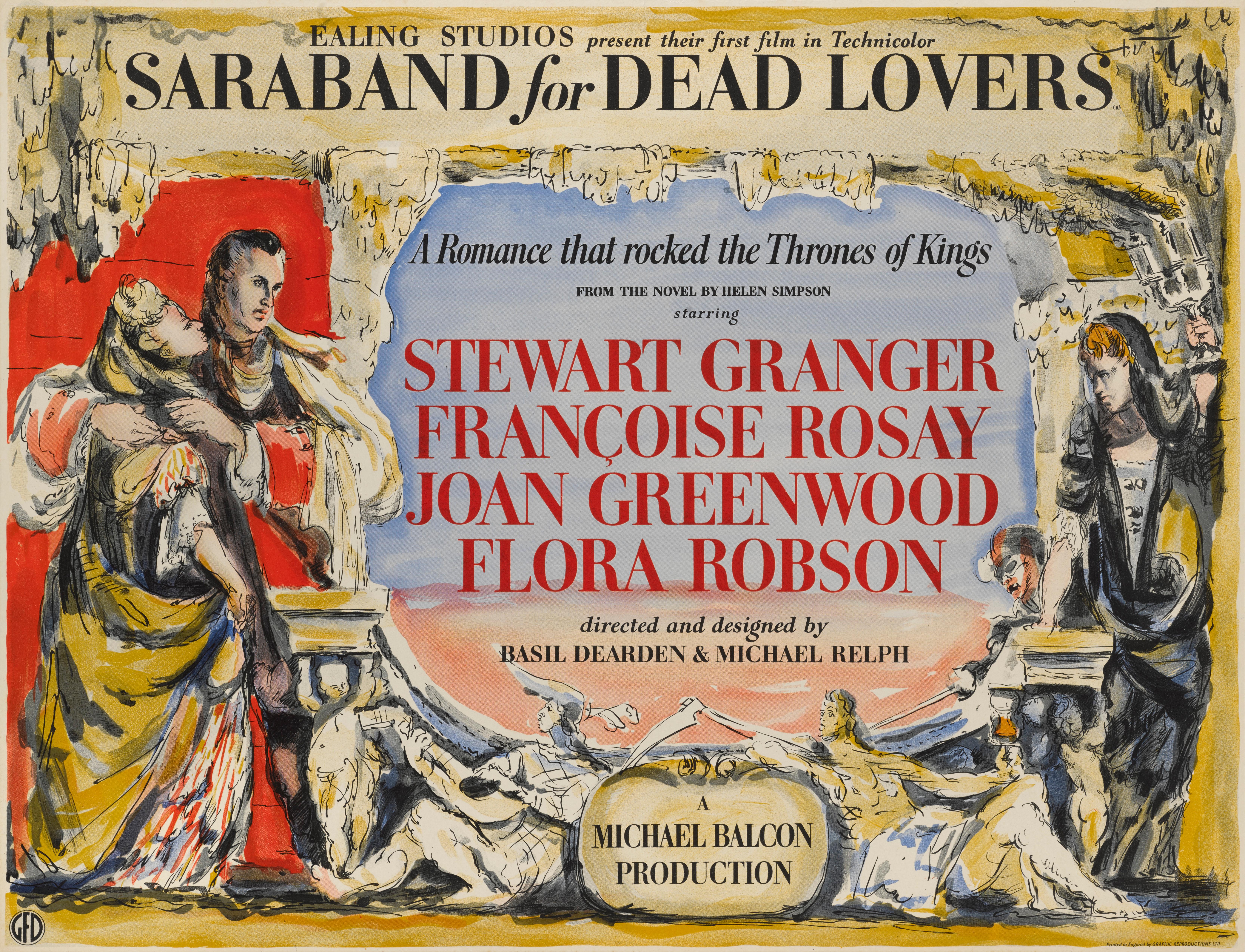 Original British movie poster for the 1948 Ealing Studios Drama starring Stewart Granger, Joan Greenwood, Flora Robson
The film was directed by Basil Dearden and the artwork is by Robert Medley (1905-1994).