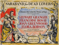 Cartel original británico de la película "Saraband for Dead Lovers