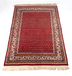 Saraband Mir Rug Red and Ivory, C.1980