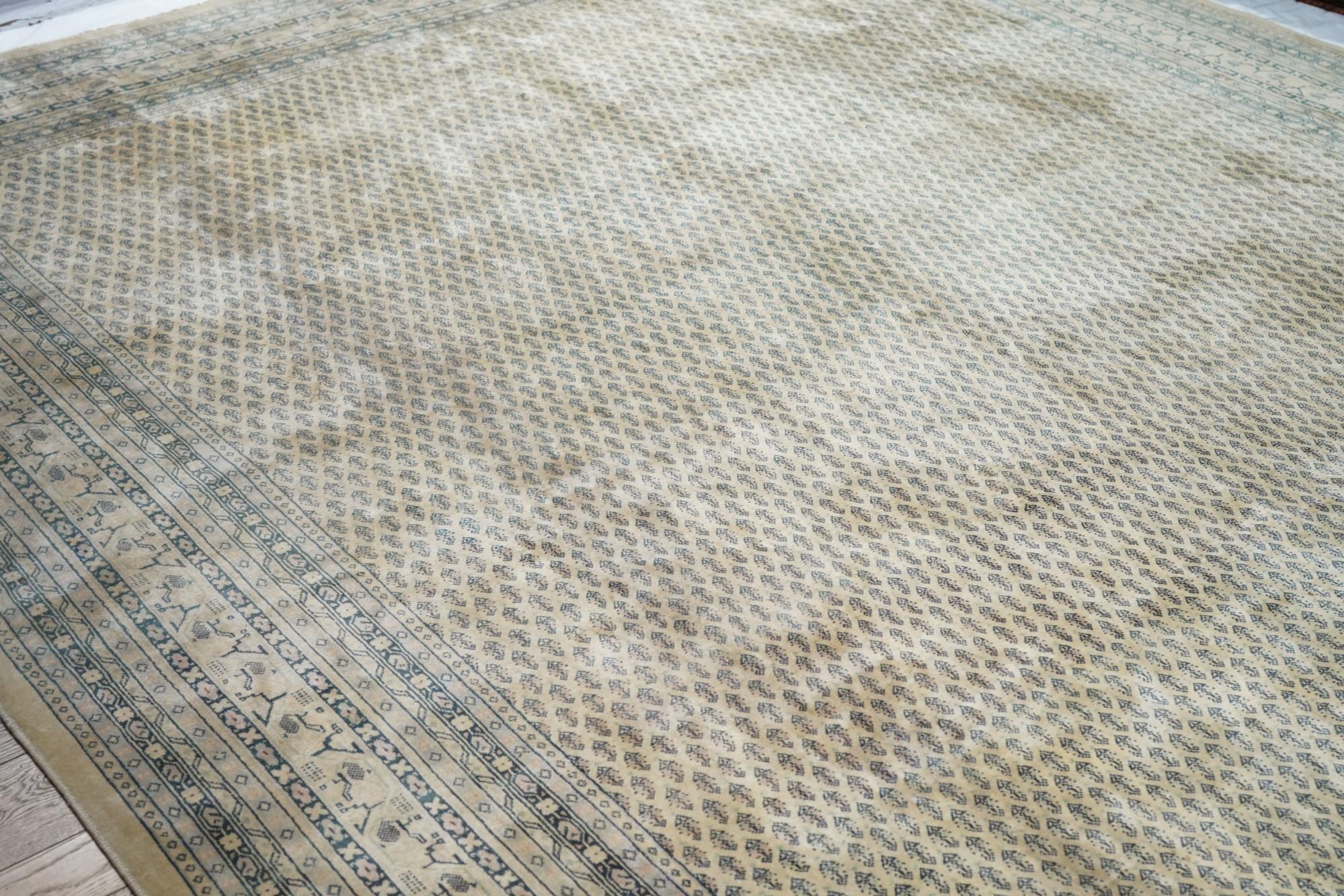 Wool Vintage Saraband Rug 9'11'' x 12'2'' For Sale