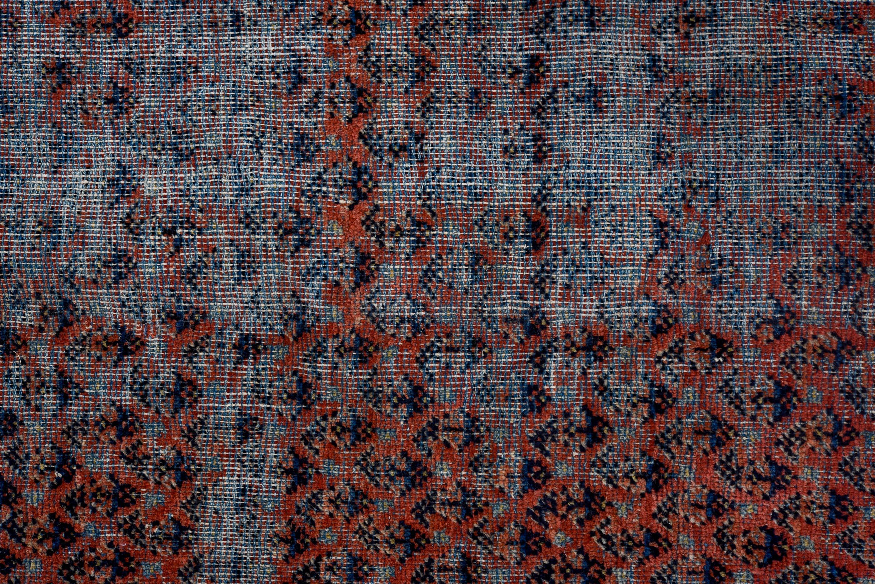 Wool Saraband Rug Mir Field and Corner Motif For Sale