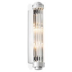 Lampada da parete media Saragosa Nickel