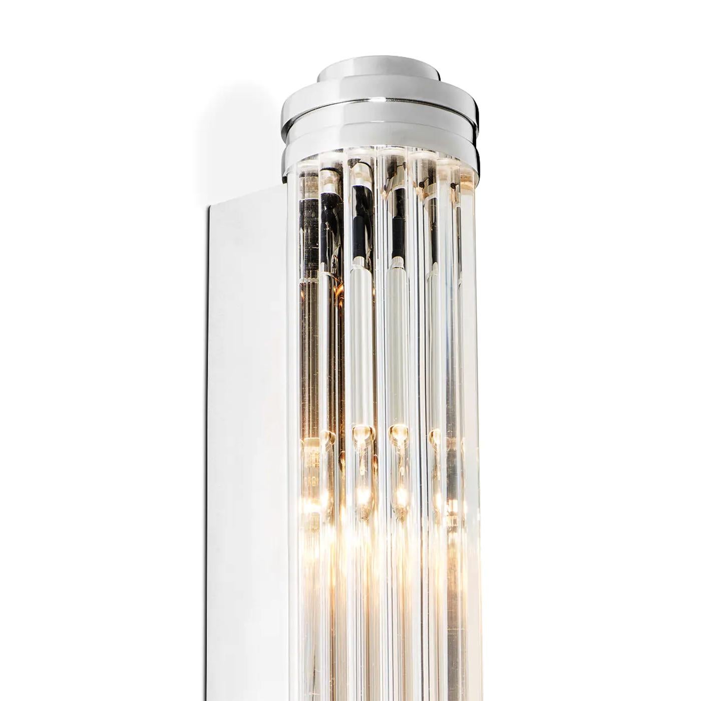 Indiano Lampada da parete media Saragosa Nickel in vendita