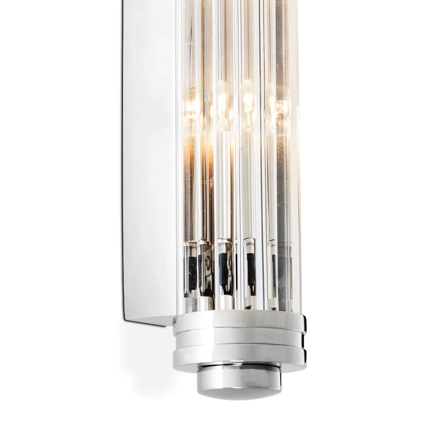 Fatto a mano Lampada da parete media Saragosa Nickel in vendita