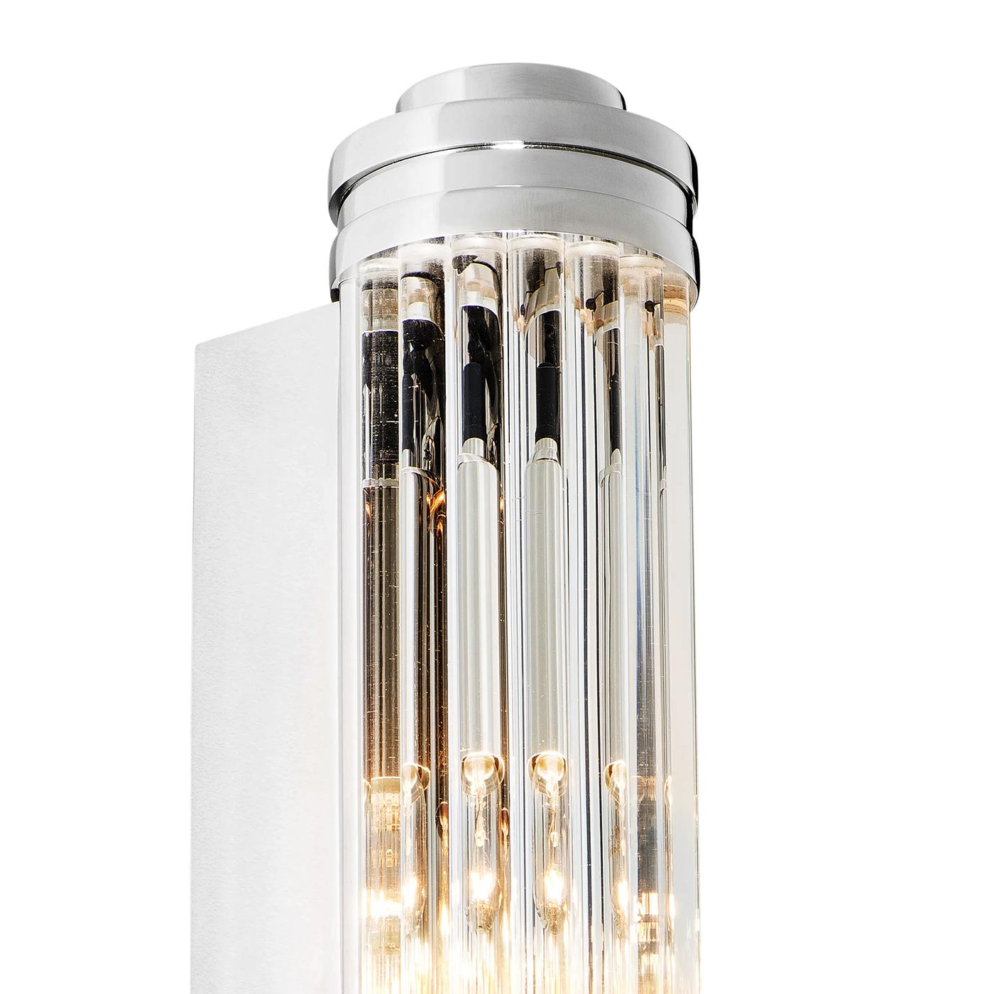 XXI secolo e contemporaneo Lampada da parete media Saragosa Nickel in vendita