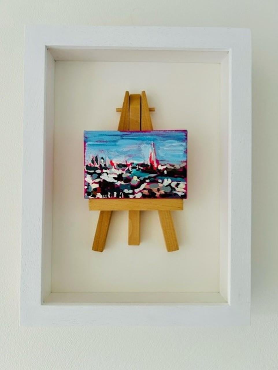 Dinky View of London from Centrepoint, Pintura original, Paisaje urbano en venta 2