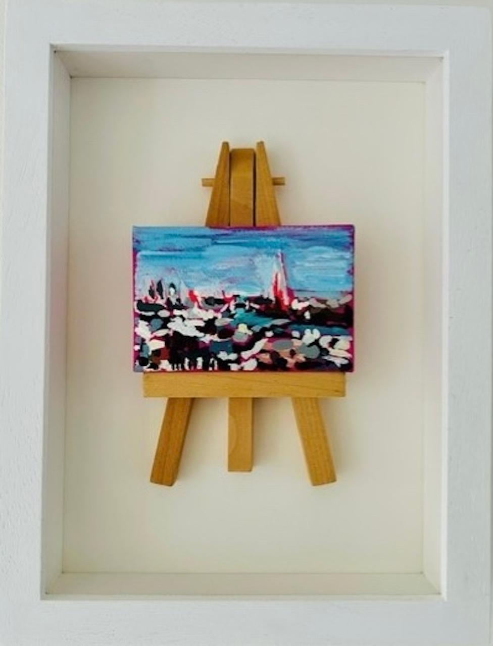 Dinky View of London from Centrepoint, Pintura original, Paisaje urbano en venta 3