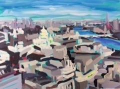 Támesis eléctrico III, Sarah Adams, Paisaje artístico, Paisaje urbano , 2022