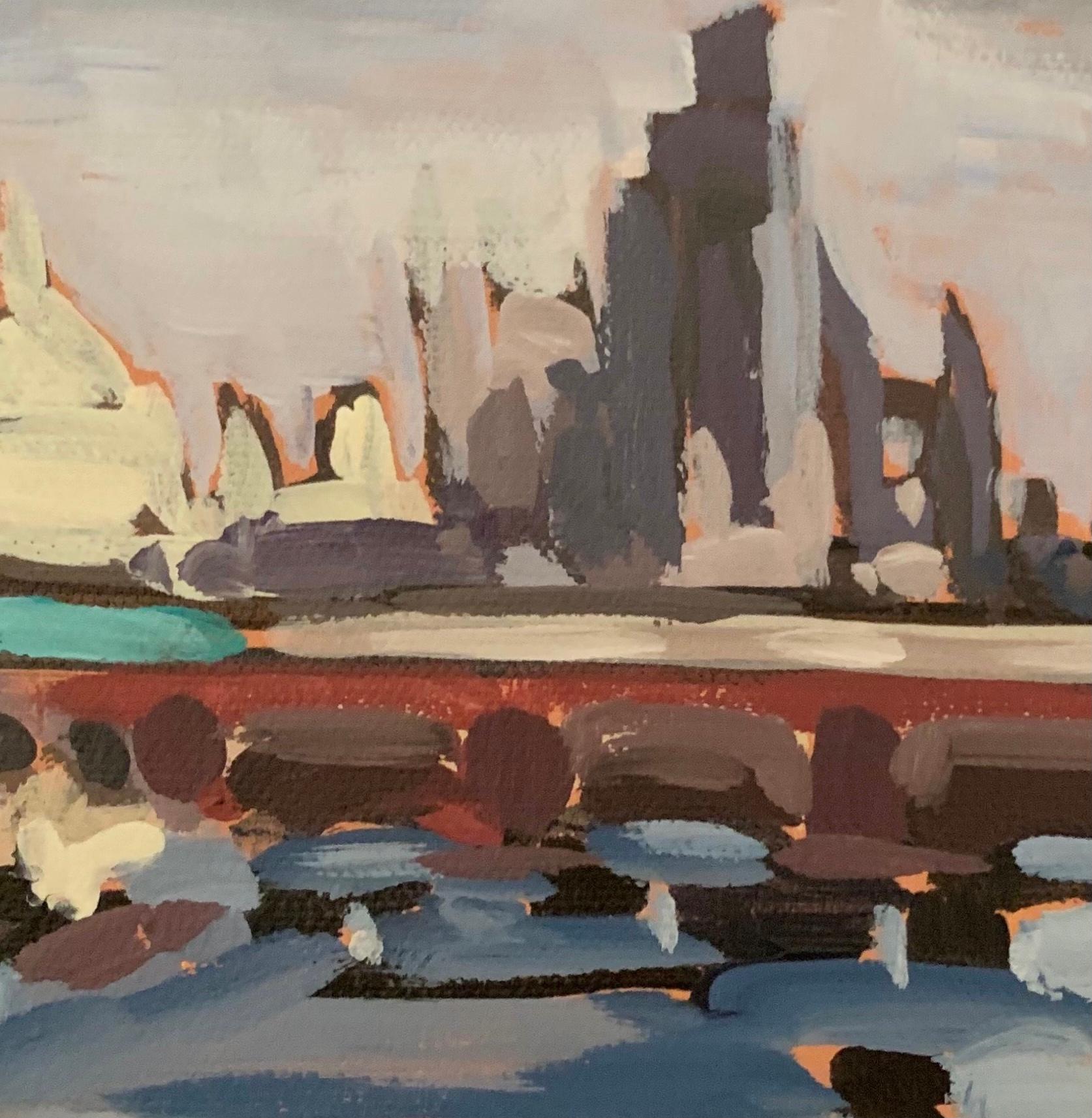 The London city skyline in Autumn from the Thames Path when the tide is out

Acrylic paint on Canvas
20 H x 20 W x 2 D cm (7.87 x 7.87 x 0.79 in)
Sold unframed

Image size: 
Height: 20cm (7.87 in) 
Width: 20cm (7.87 in)

Complete size of unframed