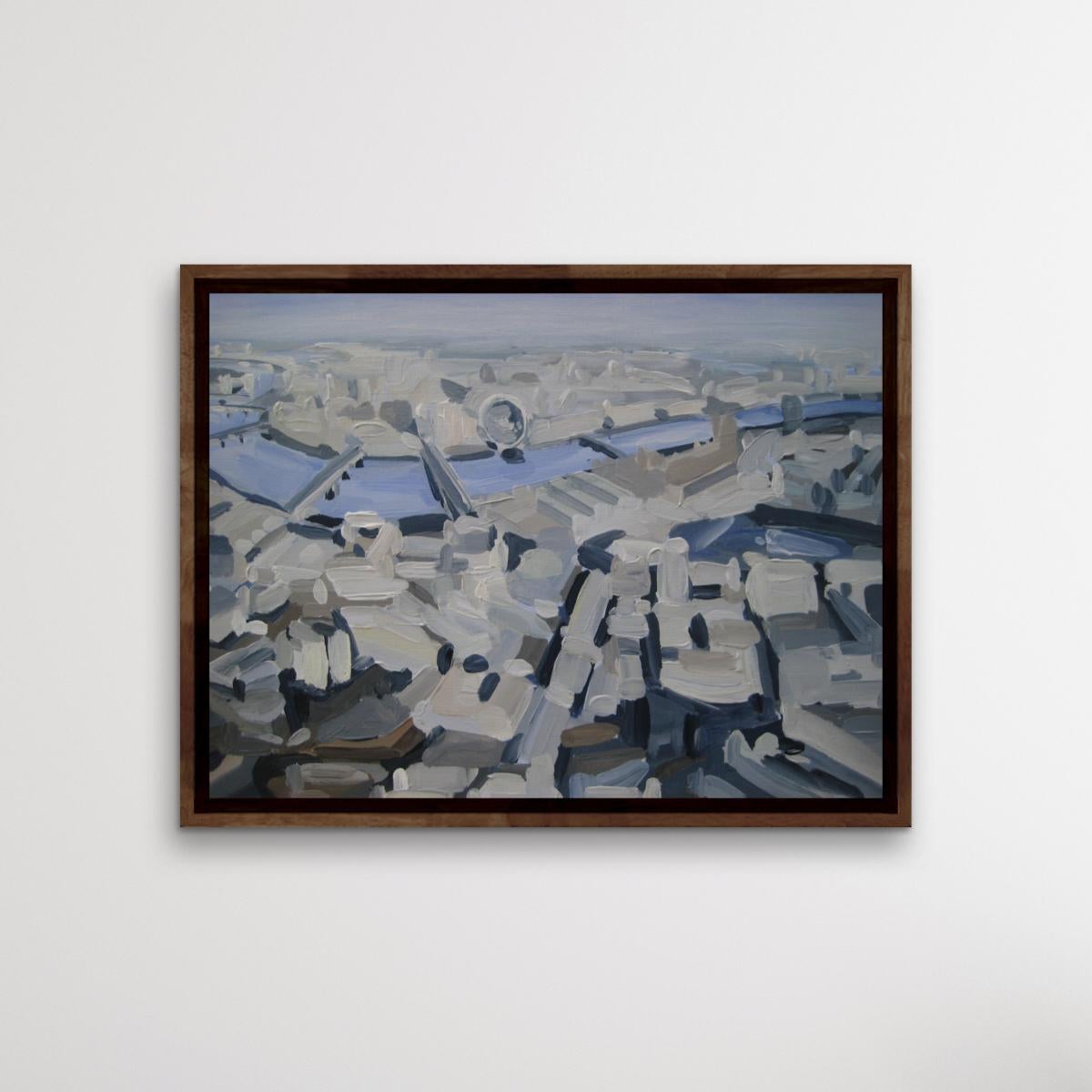 The Winding Thames, Sarah Adams, Original painting, Cityscape, London art For Sale 2