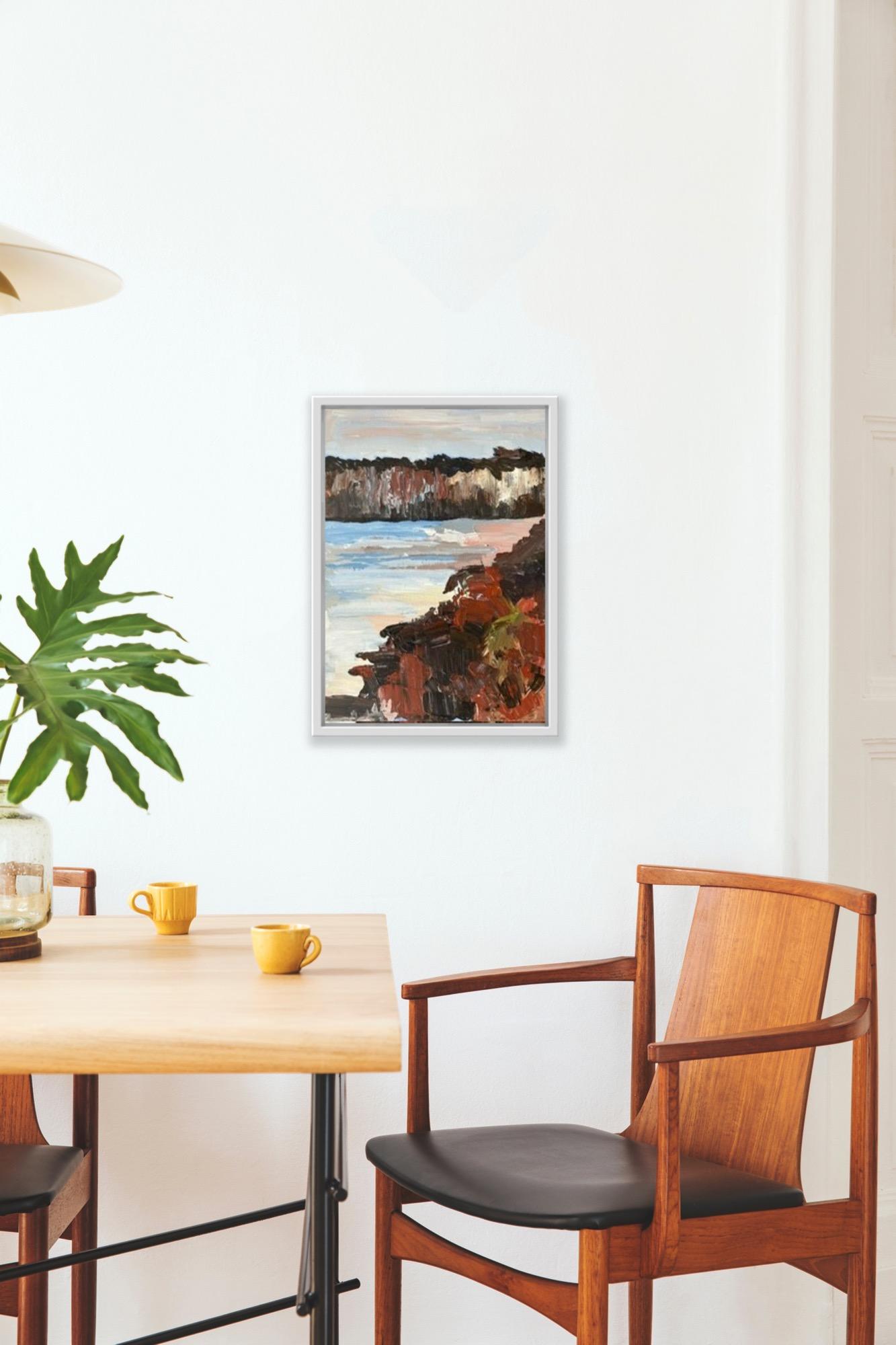 Torbay, peinture originale, Londres, paysage urbain, Contemporary - Contemporain Painting par Sarah Adams