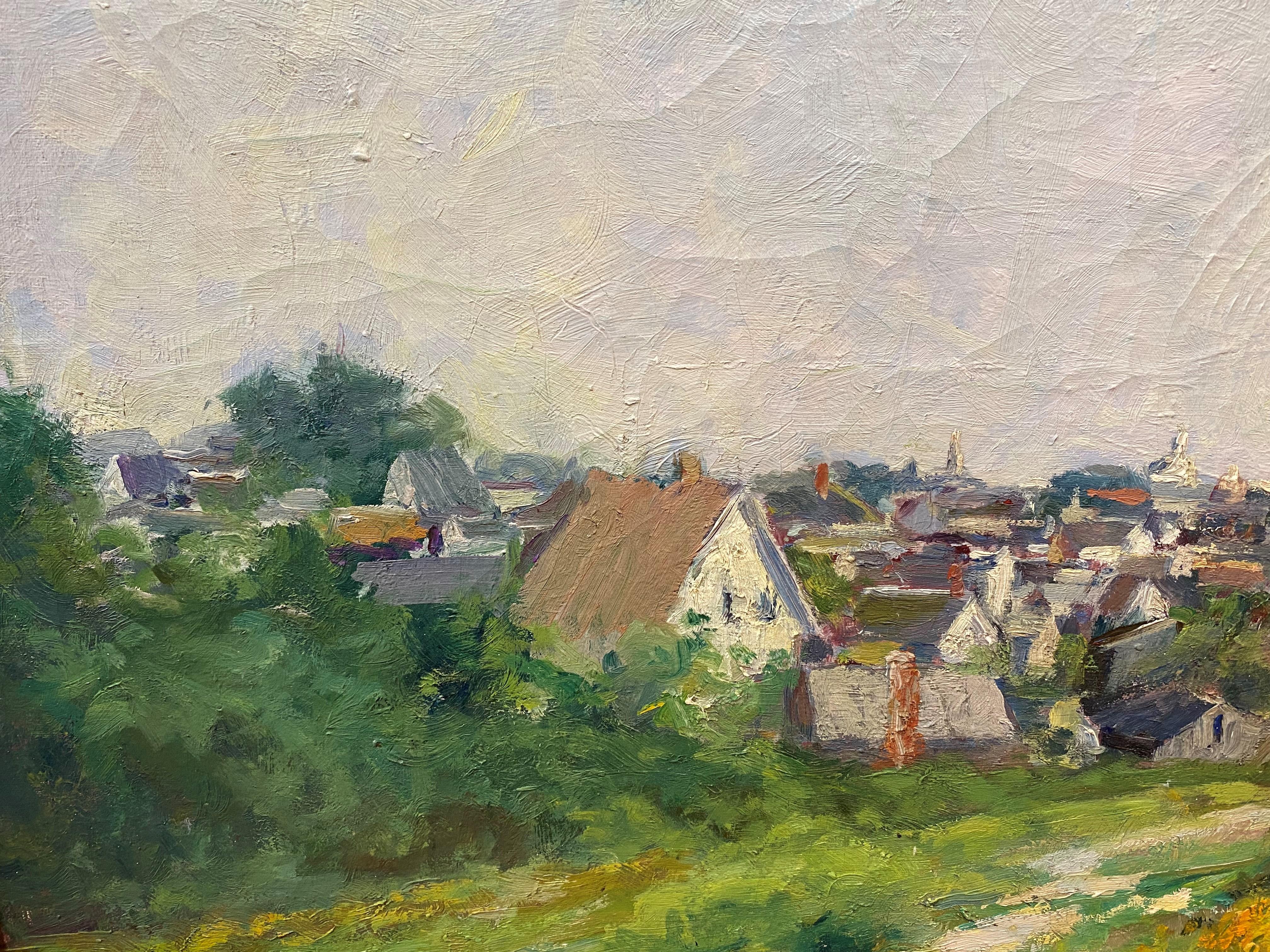Un bel paesaggio impressionista di Provincetown a Cape Cod, Massachusetts, opera dell'artista americana Sarah Albertson Woolley (1865-1946). Nata a Roslyn, Long Island, New York, ha esposto in una mostra della Provincetown Art Association nel 1933,