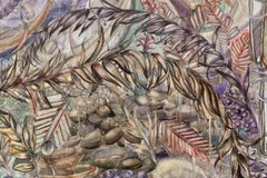 "Cuando acabe la tormenta", Pintura contemporánea, Hojas, Enredaderas, Tinta, Acuarela