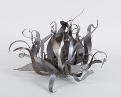 "Unerbittlich", Contemporary, Stahl, Eisen, Grasförmige Formen, Skulptur