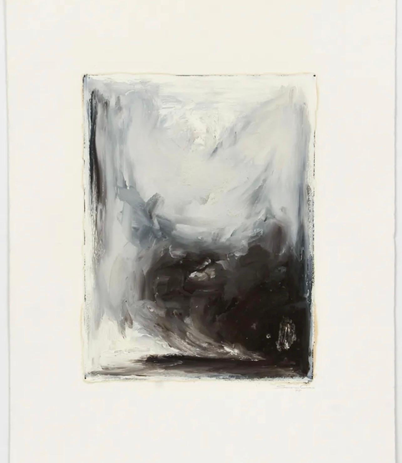 Paisaje abstracto contemporáneo Pintura monotipo Sarah Amos en venta 9