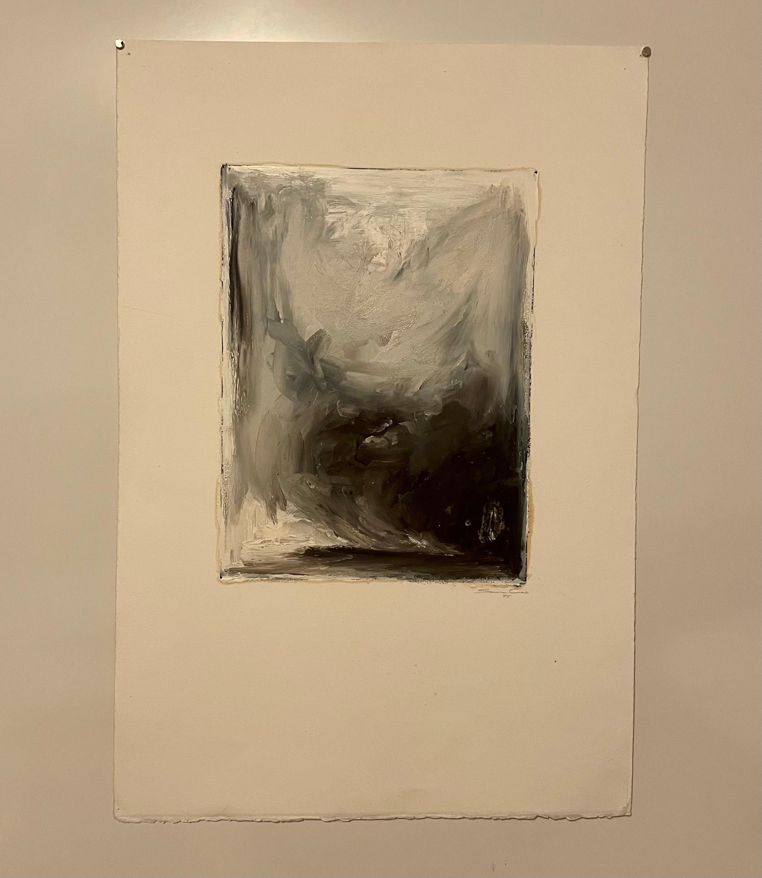 Paisaje abstracto contemporáneo Pintura monotipo Sarah Amos en venta 4
