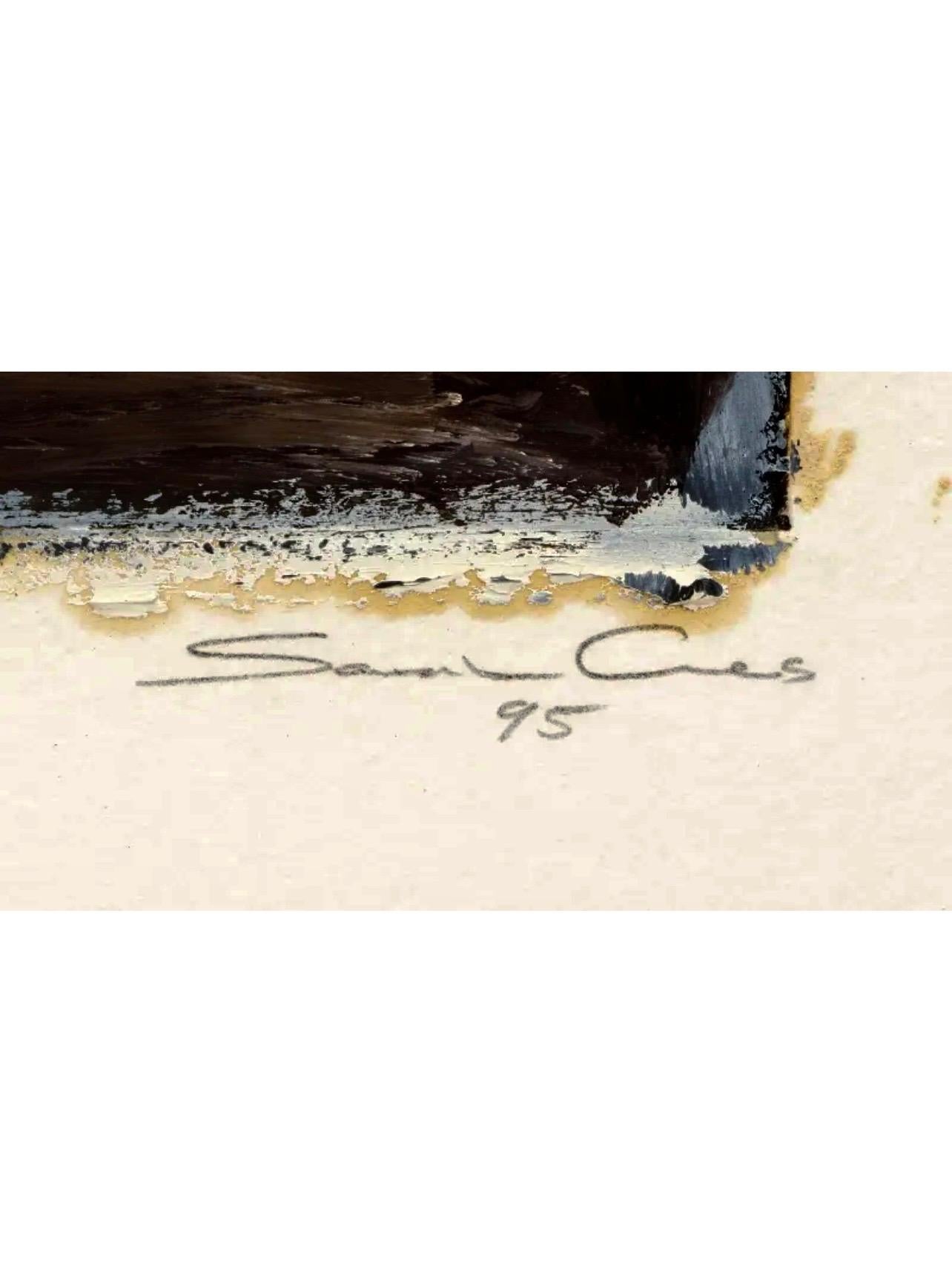 Paisaje abstracto contemporáneo Pintura monotipo Sarah Amos en venta 8