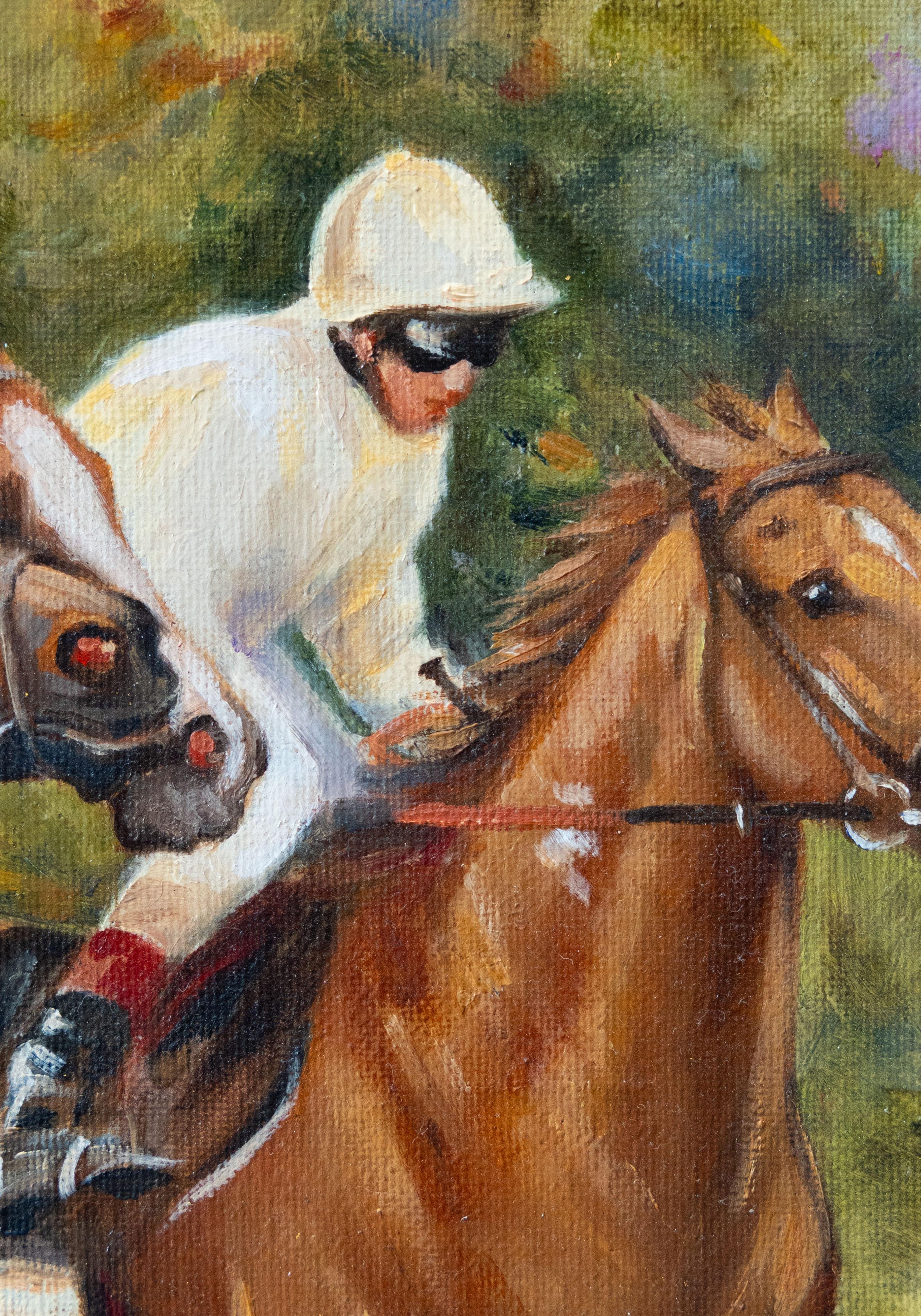 Inicio de la Milla - Goodwood - Painting Escuela inglesa de Sarah Aspinall