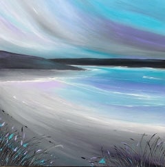 Sarah Berger, Blue Lagoon Bay, Contemporary Coastal Art, Affordable Art
