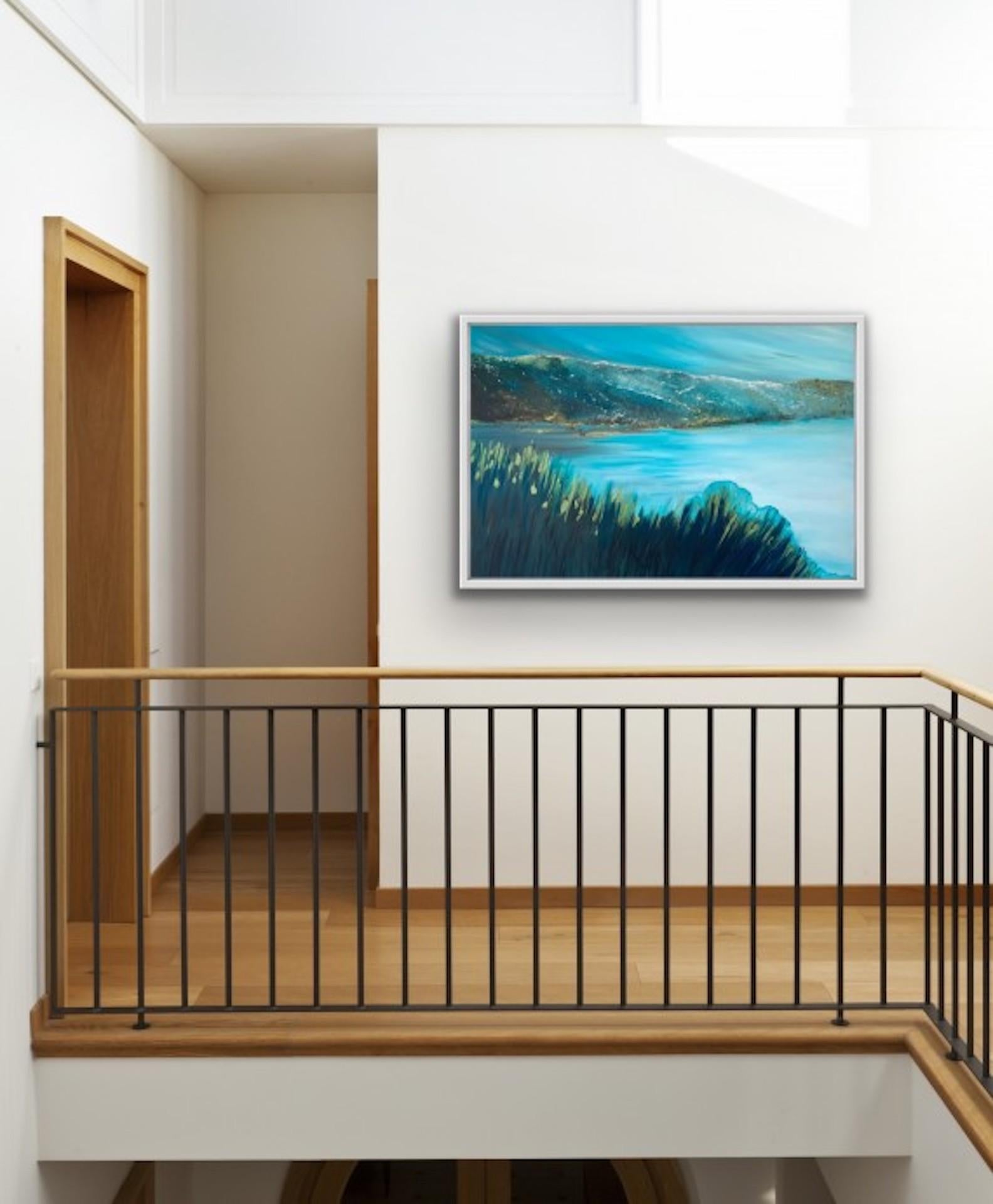 Tranquility, Sarah Berger, Original Coastal Painting, Contemporary Artwork For Sale 3