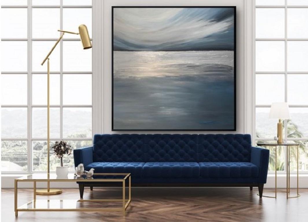 Silver Horizon by Sarah Berger [2021]
original

Acrylic on stretched canvas

Image size: H:100 cm x W:100 cm

Complete Size of Unframed Work: H:100 cm x W:100 cm x D:4cm

Sold Unframed

Please note that insitu images are purely an indication of how