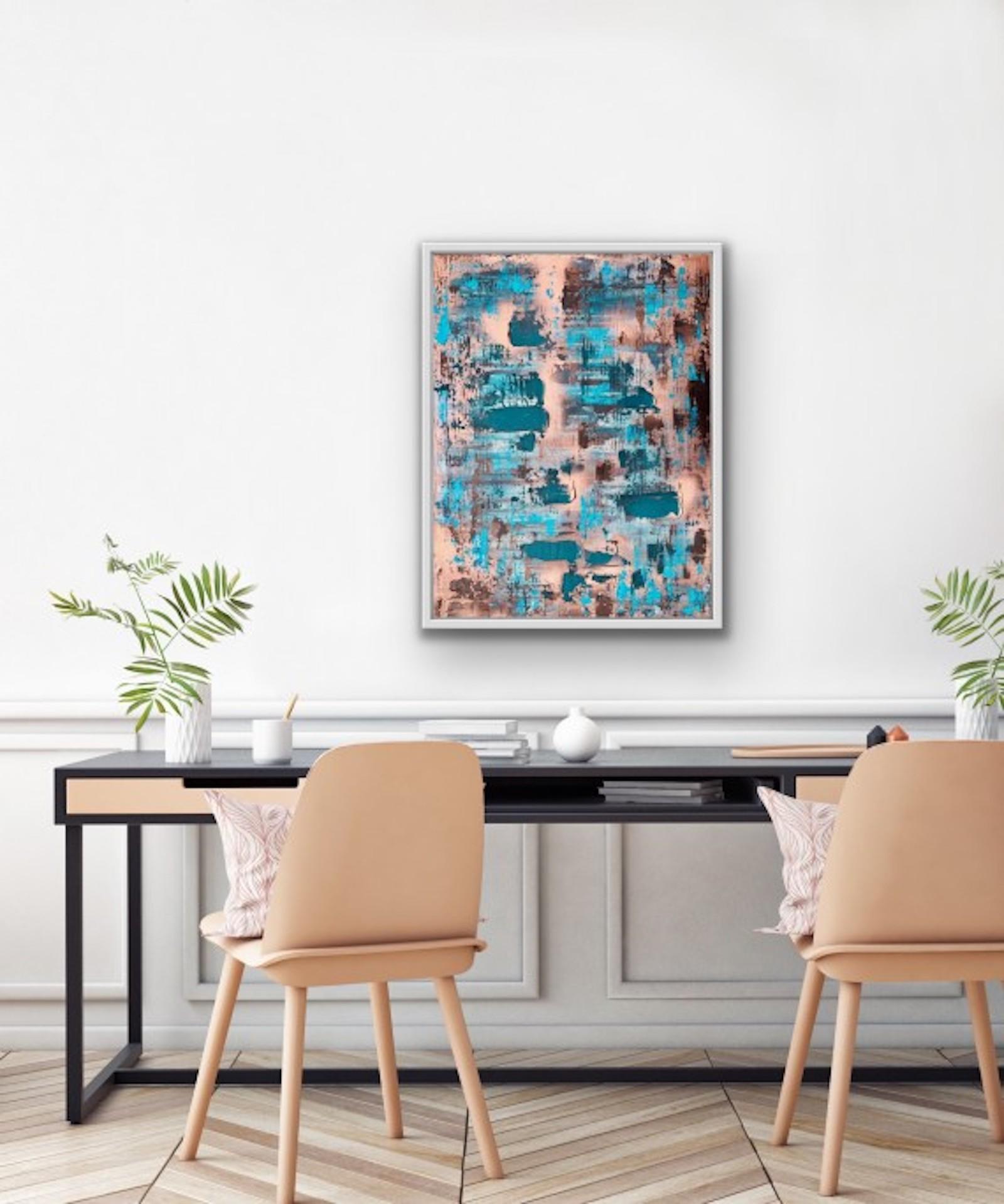 Sarah Berger, El velo, Arte abstracto original, Arte original asequible en venta 1