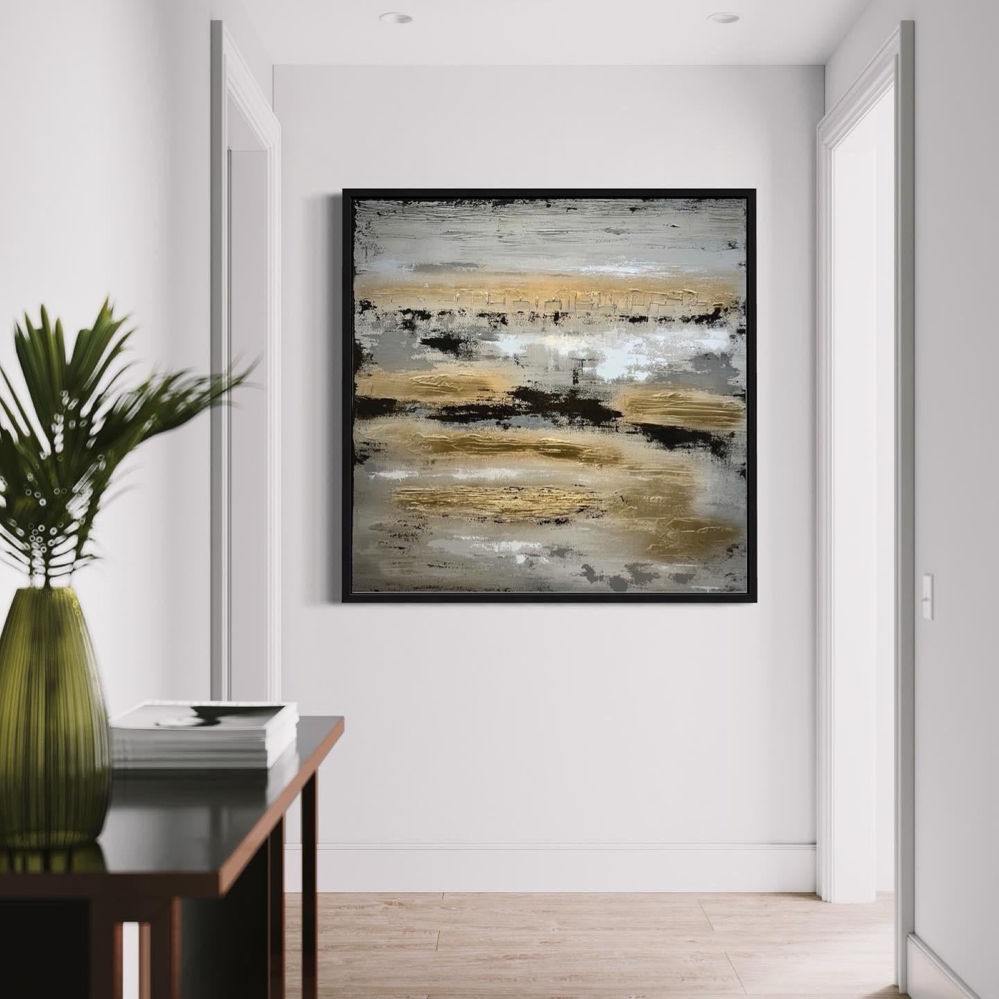A Trip To Sandbanks, Abstract Landscape Painting, Dramatic Original Artwork For Sale 4
