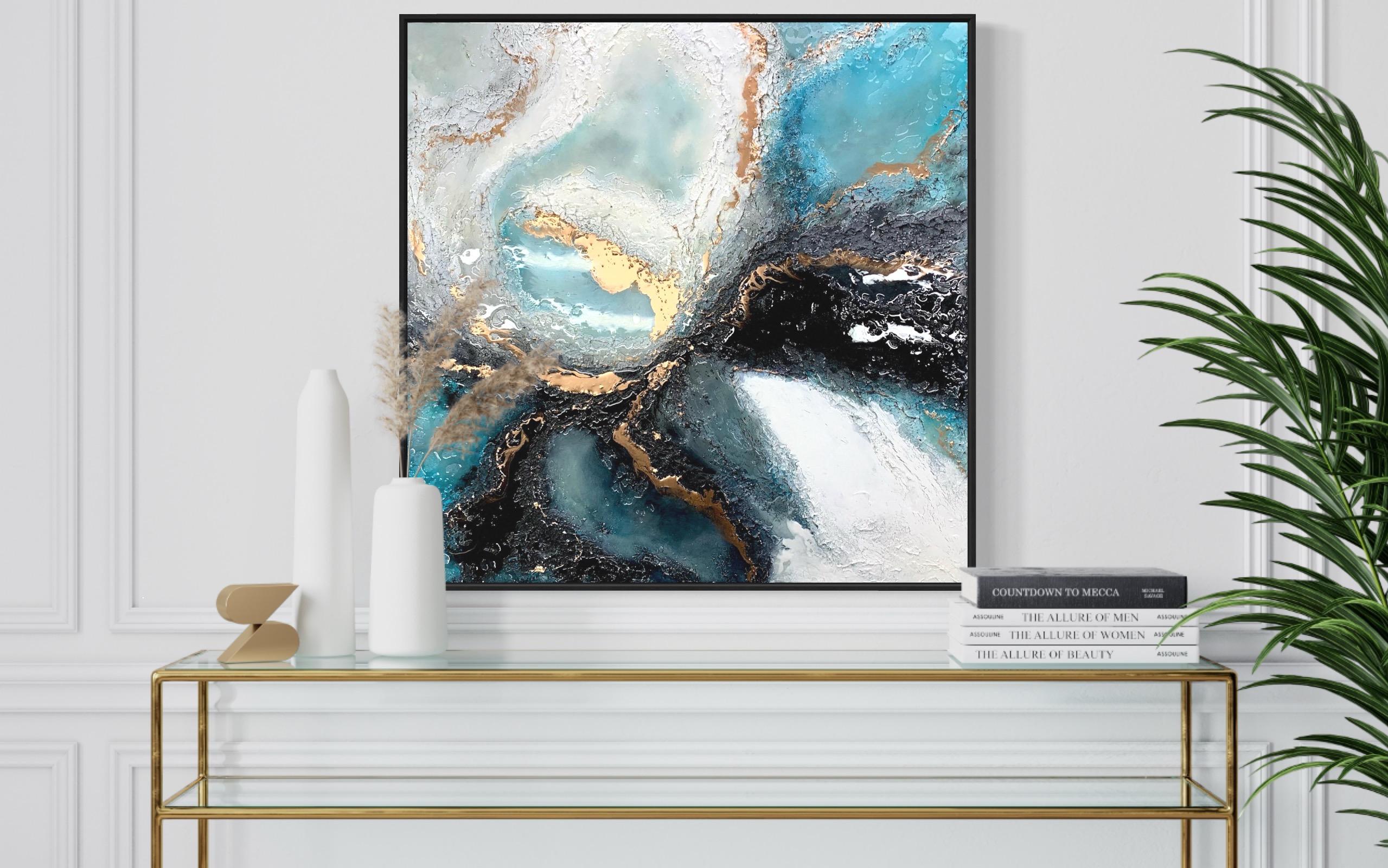 Rapto, Pintura original, Abstracto, Textura, Moderno en venta 4