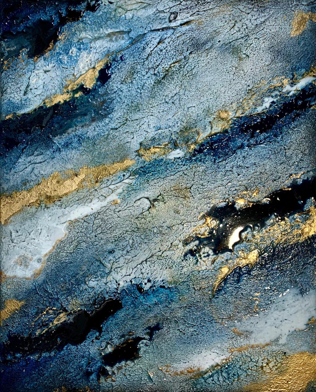 Sarah Berger Landscape Painting - Sapphire Midnight – Part 2