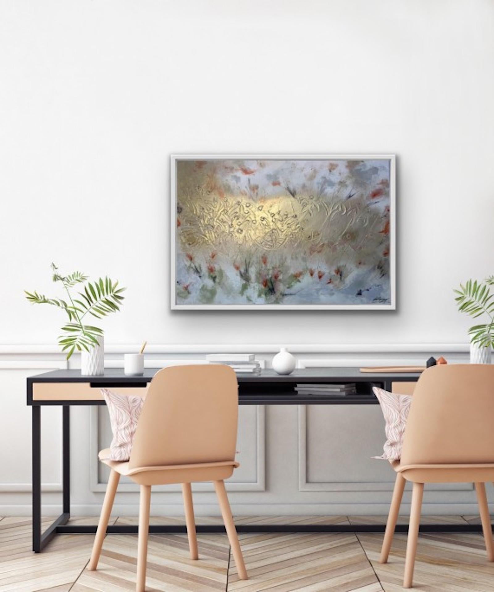 Sarah Berger, Radiance, Original Floral Painting, Contemporary Painting  For Sale 2