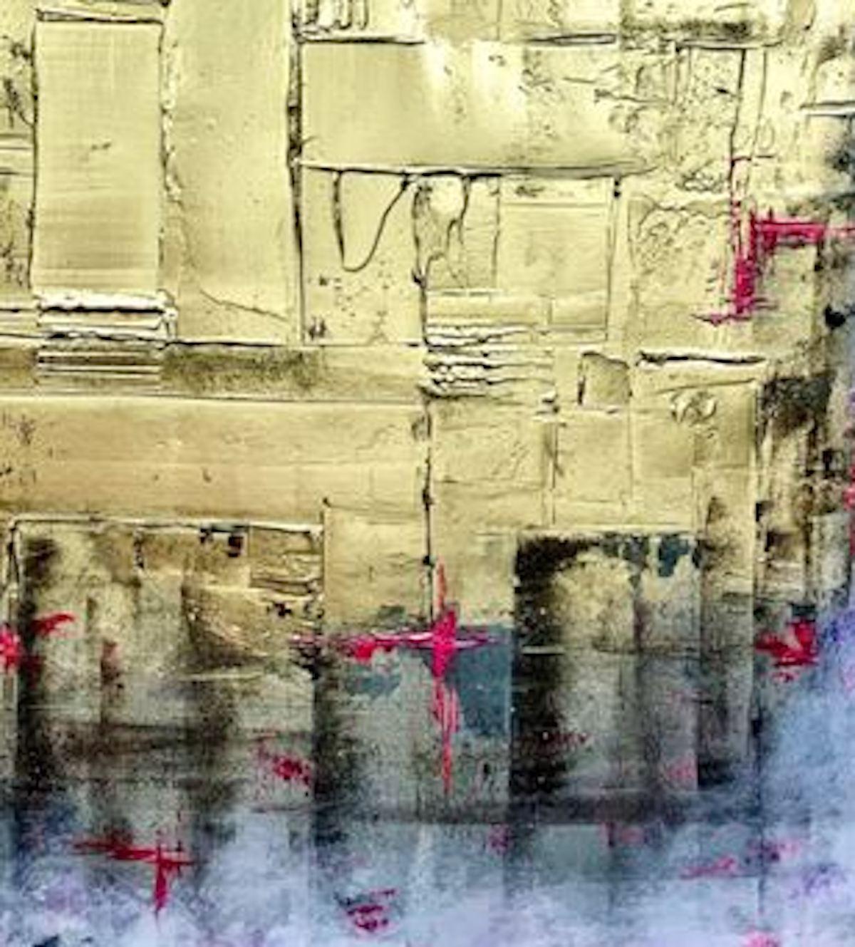 Shifting Light II, Original Abstract Painting, Gold Pink Painting, Interior Art For Sale 4