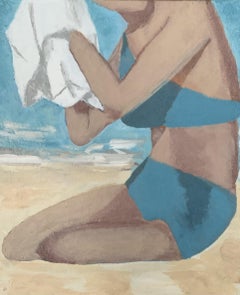 Blue Bikini, Painting, Acrylic on Canvas
