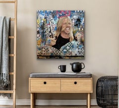 Taylor Hawkins, Mixed Media on Canvas