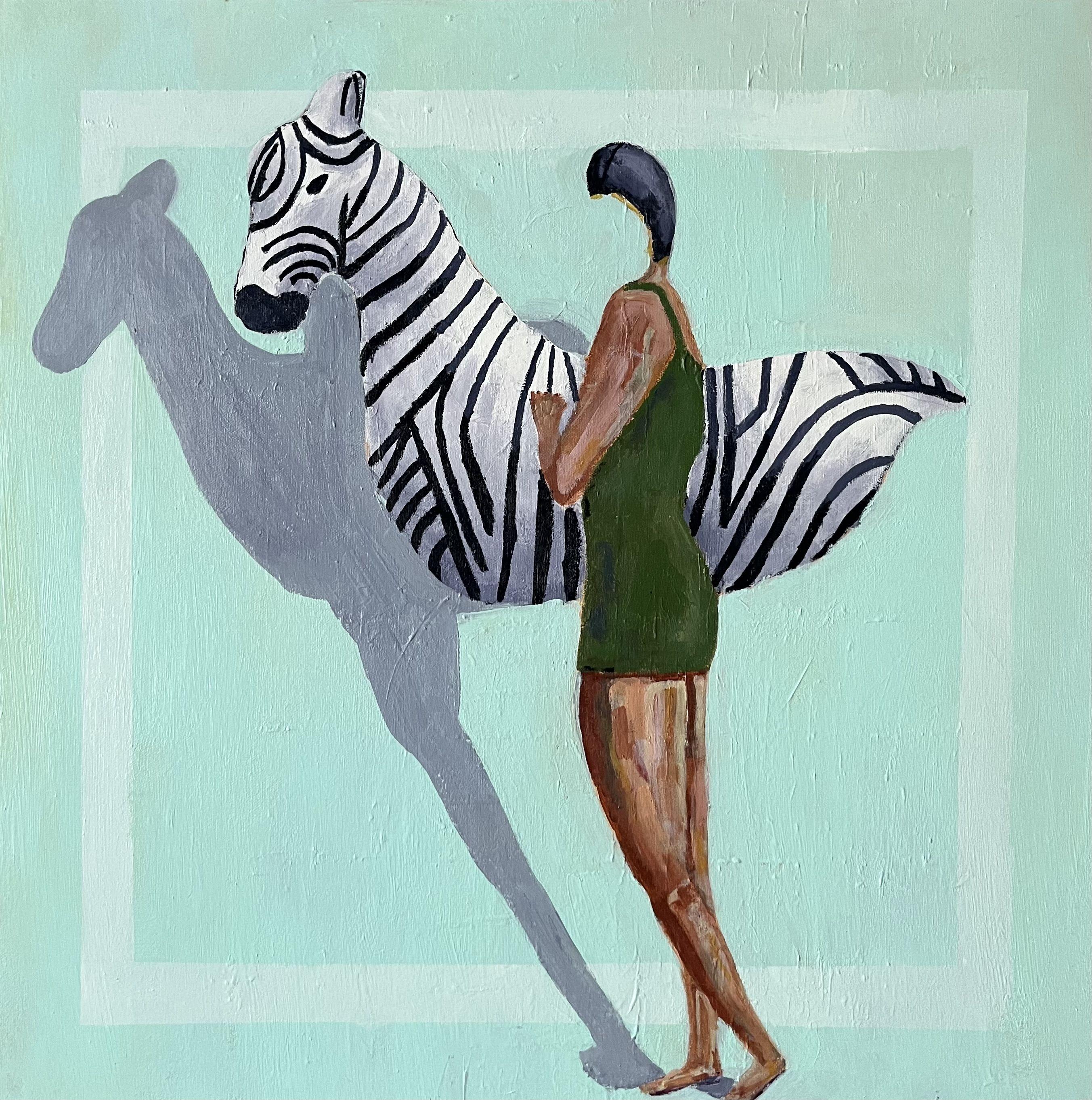 Sarah Boisvert combines abstraction and figuration in her stunning works. Compelling edge to edge dynamics that isnâ€™t trying to tell a tale-it is awakening in the viewerâ€™s eye, a moment of energy that can be processed in ways that are truly